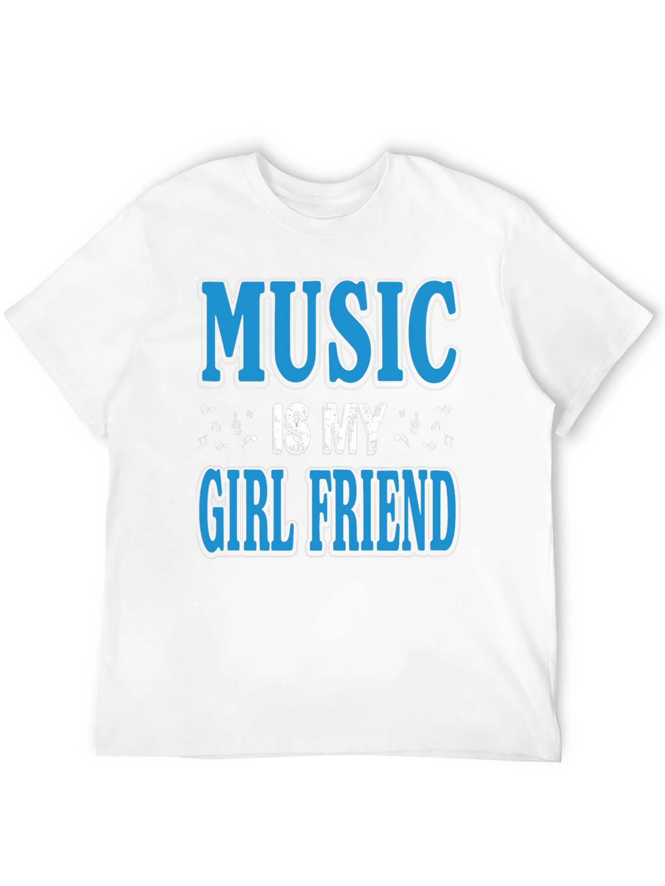 Music is My Girlfriend Black T-Shirt - 12