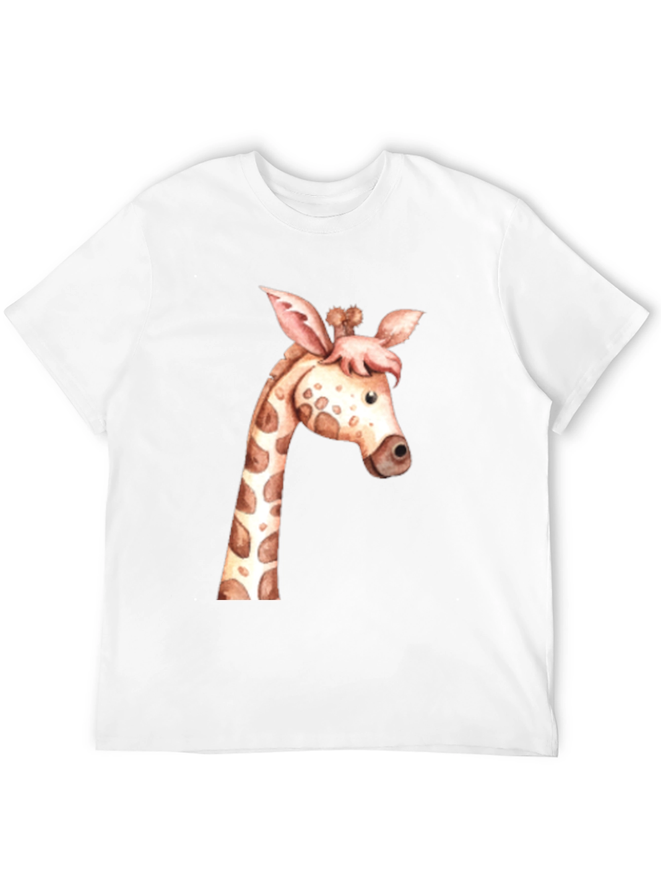 Black Giraffe Graphic Tee - Unisex Black T-Shirt view 12