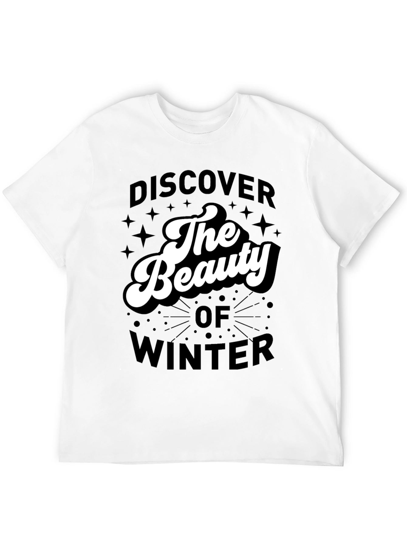 Black Discover The Beauty of Winter Graphic Tee view 12