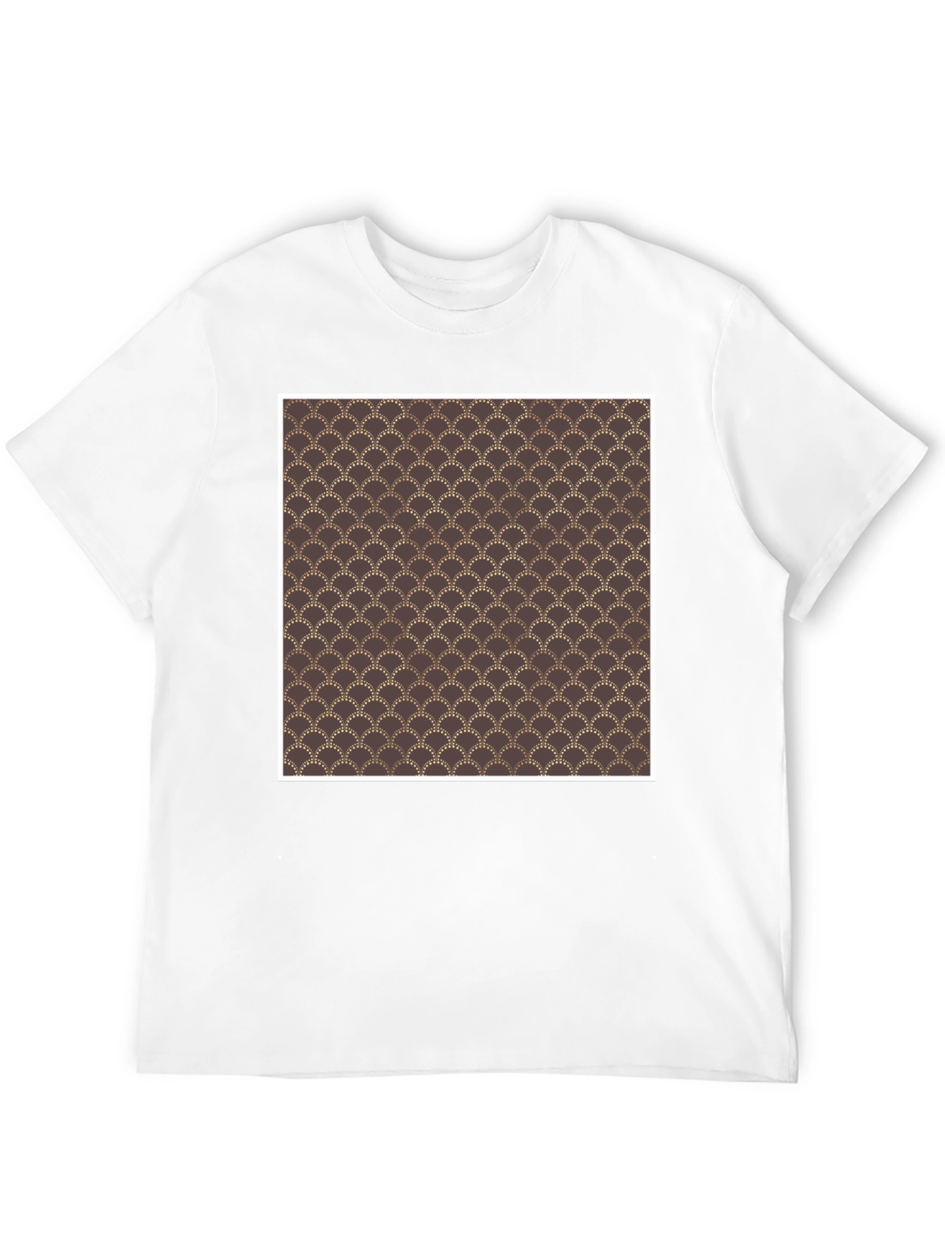 Black Art Deco Pattern Black T-Shirt view 12