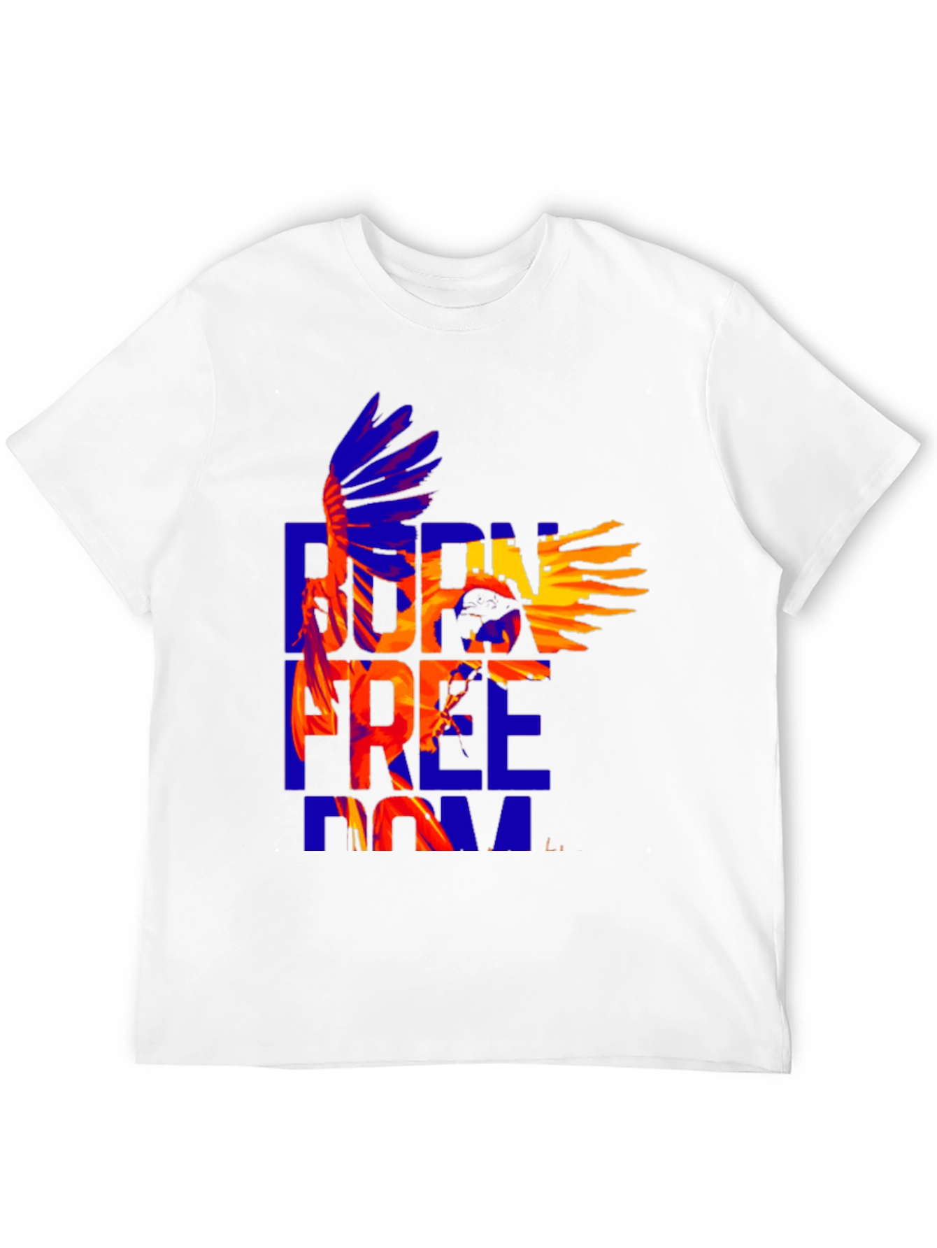 Black Born Free Eagle Graphic Tee - Stylish Cotton T-Shirt view 12