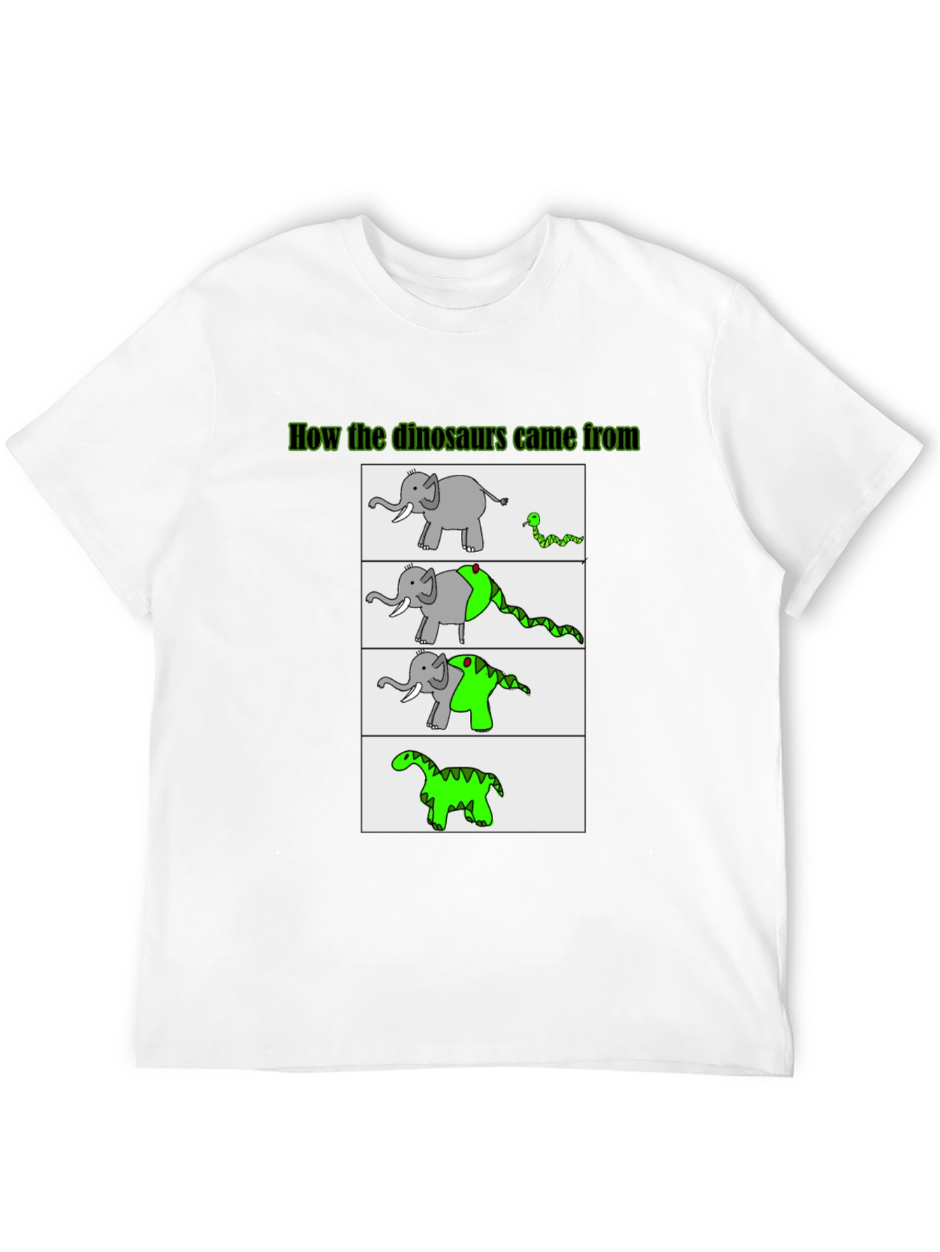 Black Funny Dinosaur Evolution Graphic T-Shirt view 12