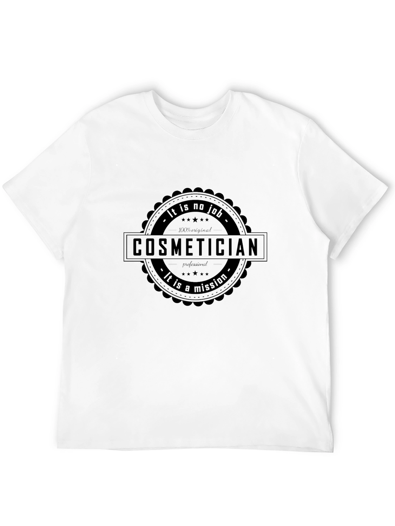 Black Cosmetician Mission Black T-Shirt view 12