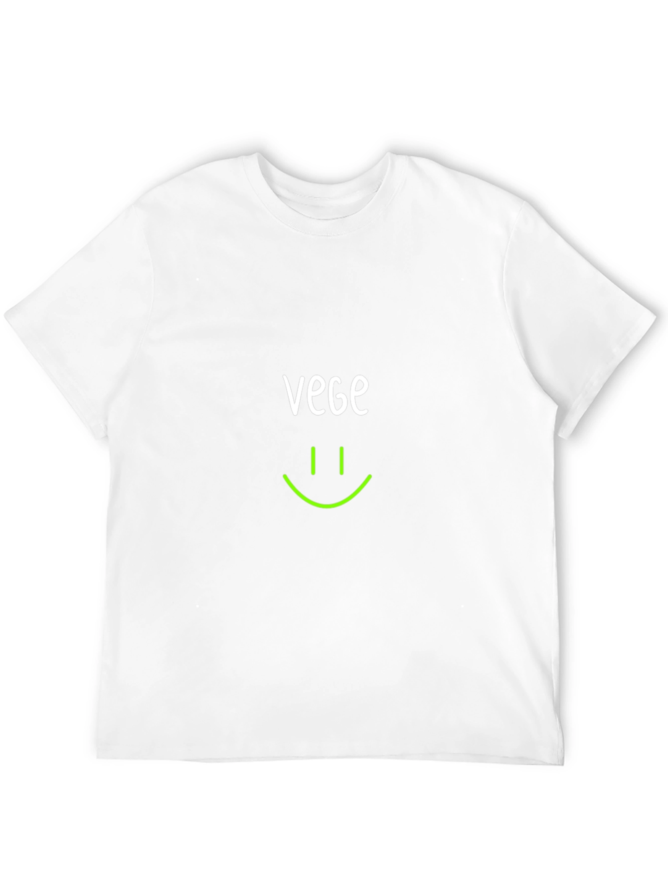 Black Vegan Smile T-Shirt -  Black, Crew Neck view 12