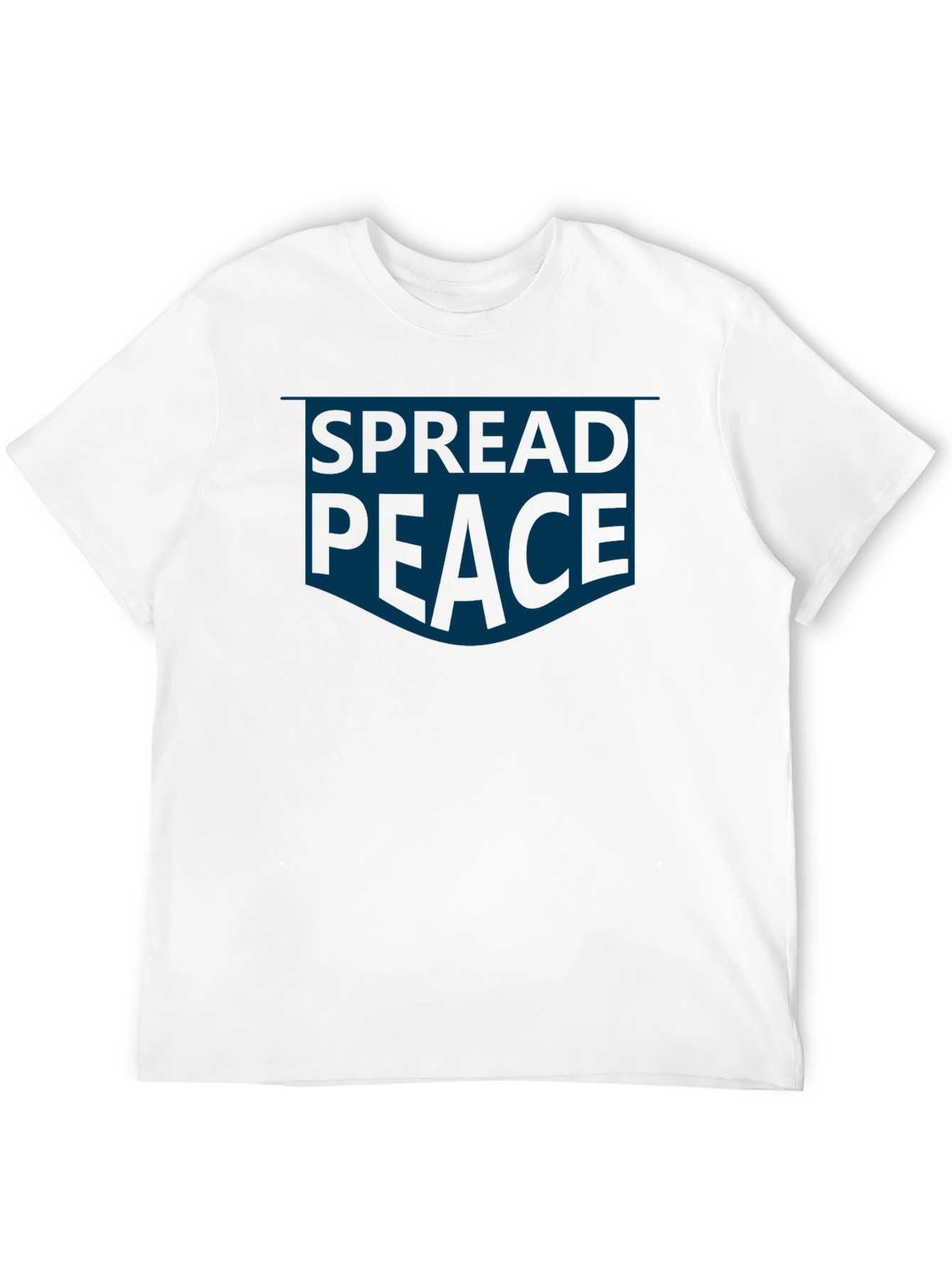 Black Spread Peace T-Shirt - Mens Casual Graphic Tee view 12