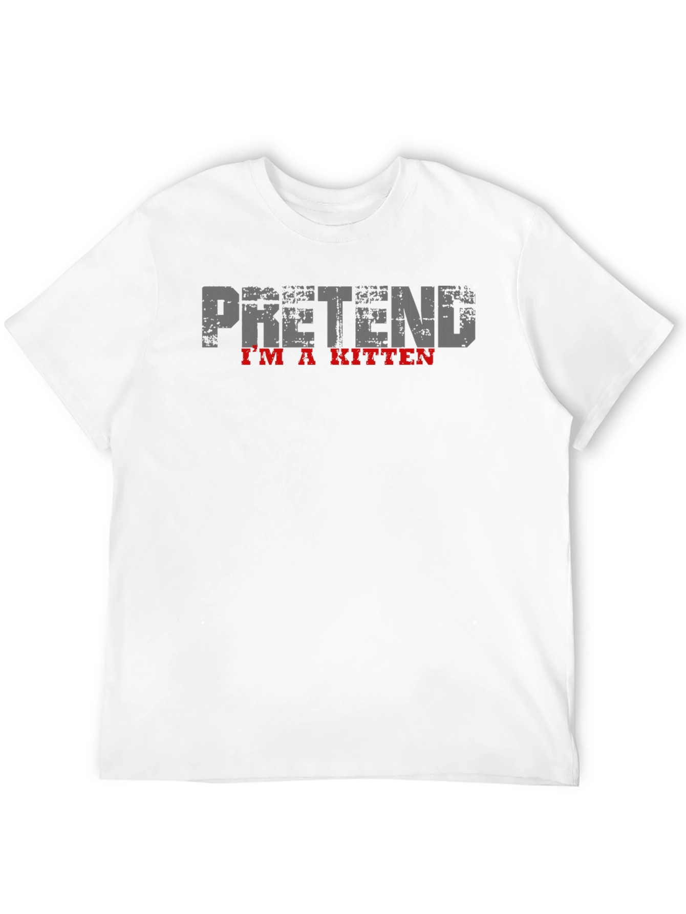 Black Pretend I'm a Kitten Black T-Shirt view 12