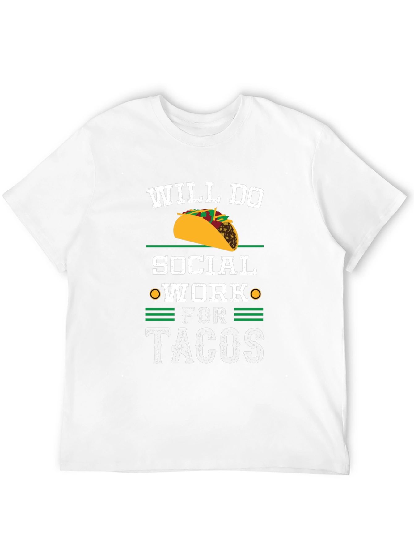 Black Will Do Social Work For Tacos Black T-Shirt view 12