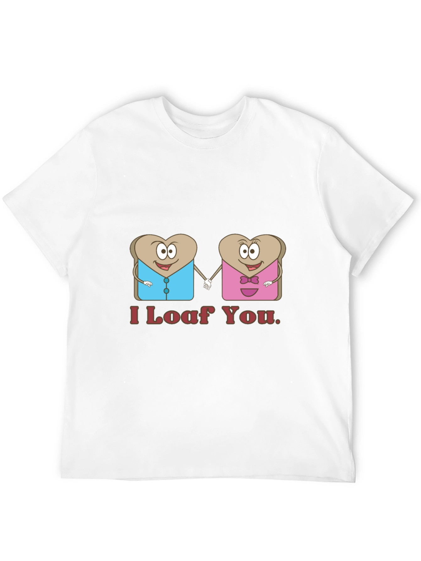 Black I Loaf You Graphic Tee - Black Cotton T-Shirt view 12