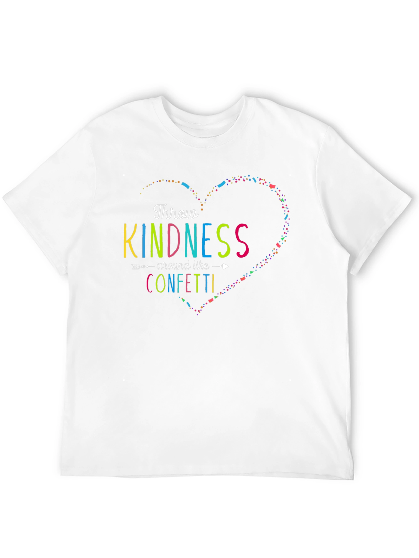 Black Kindness Confetti T-Shirt - Spread Positivity! view 12