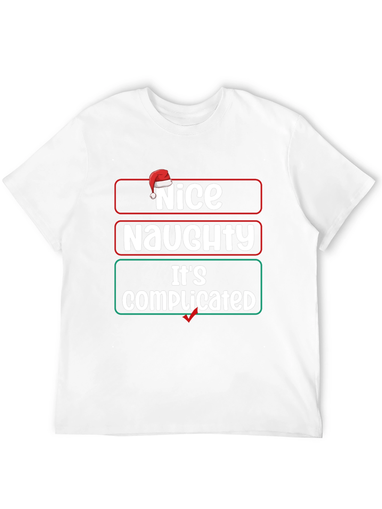 Black Nice Naughty Complicated Graphic T-Shirt view 12