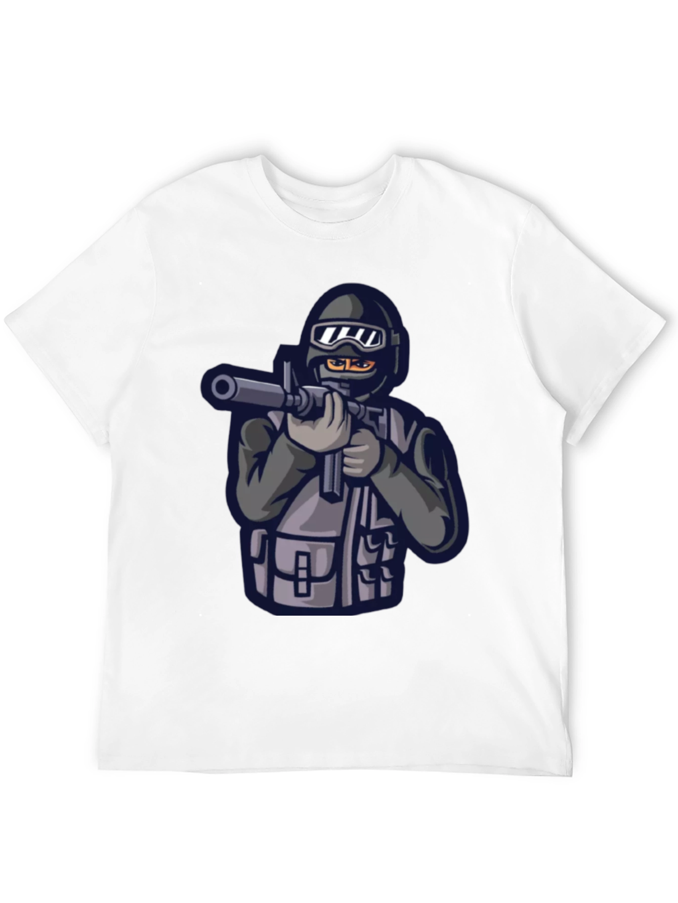 Black Tactical Gamer T-Shirt - Black view 12