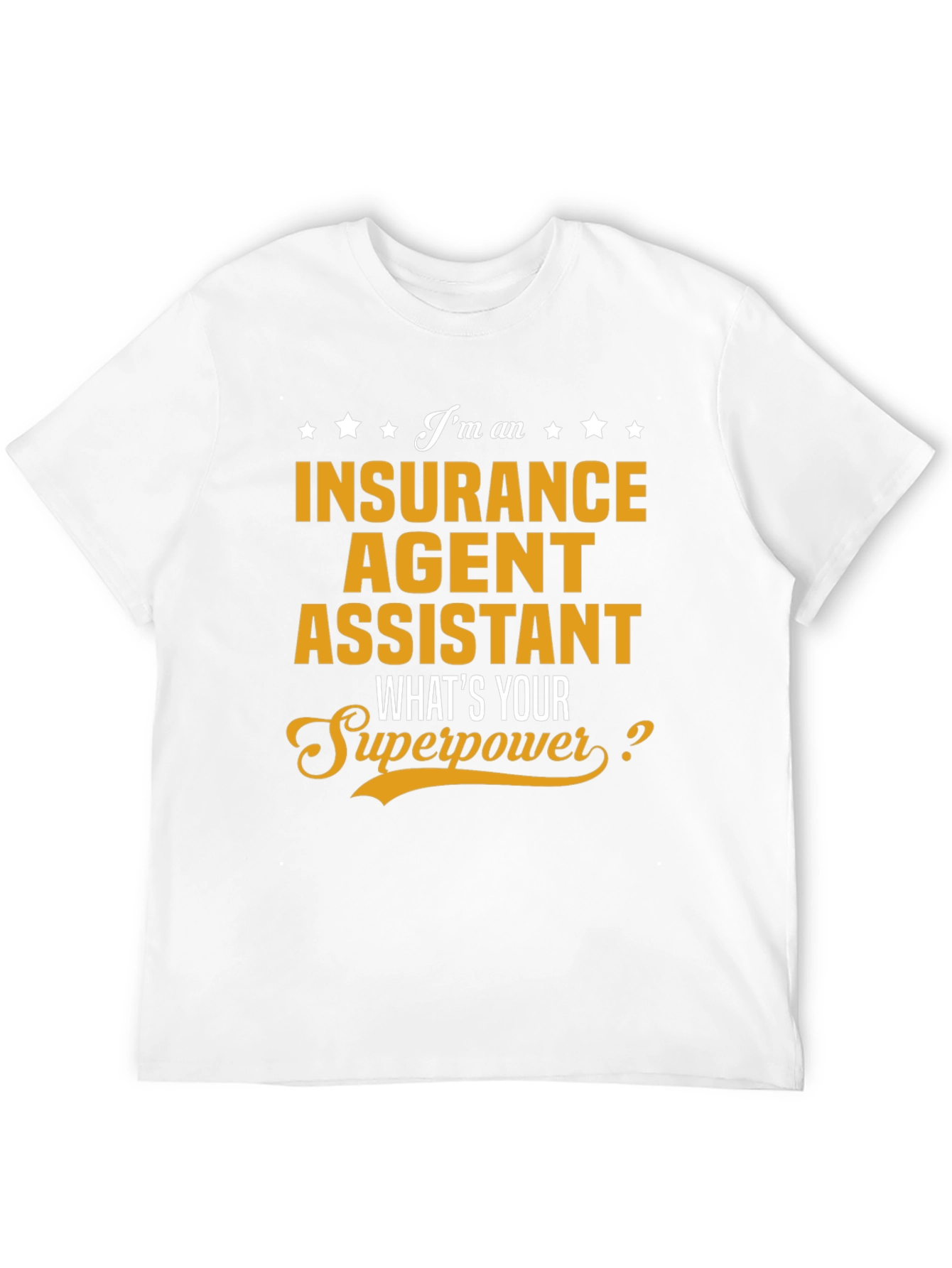 Black Insurance Agent Assistant Superpower Tee view 12