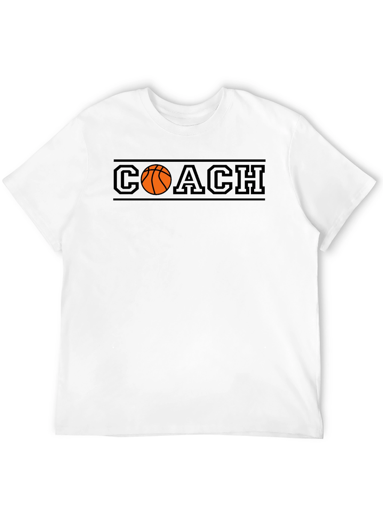 Black Basketball Coach T-Shirt - Sports Graphic Tee view 12