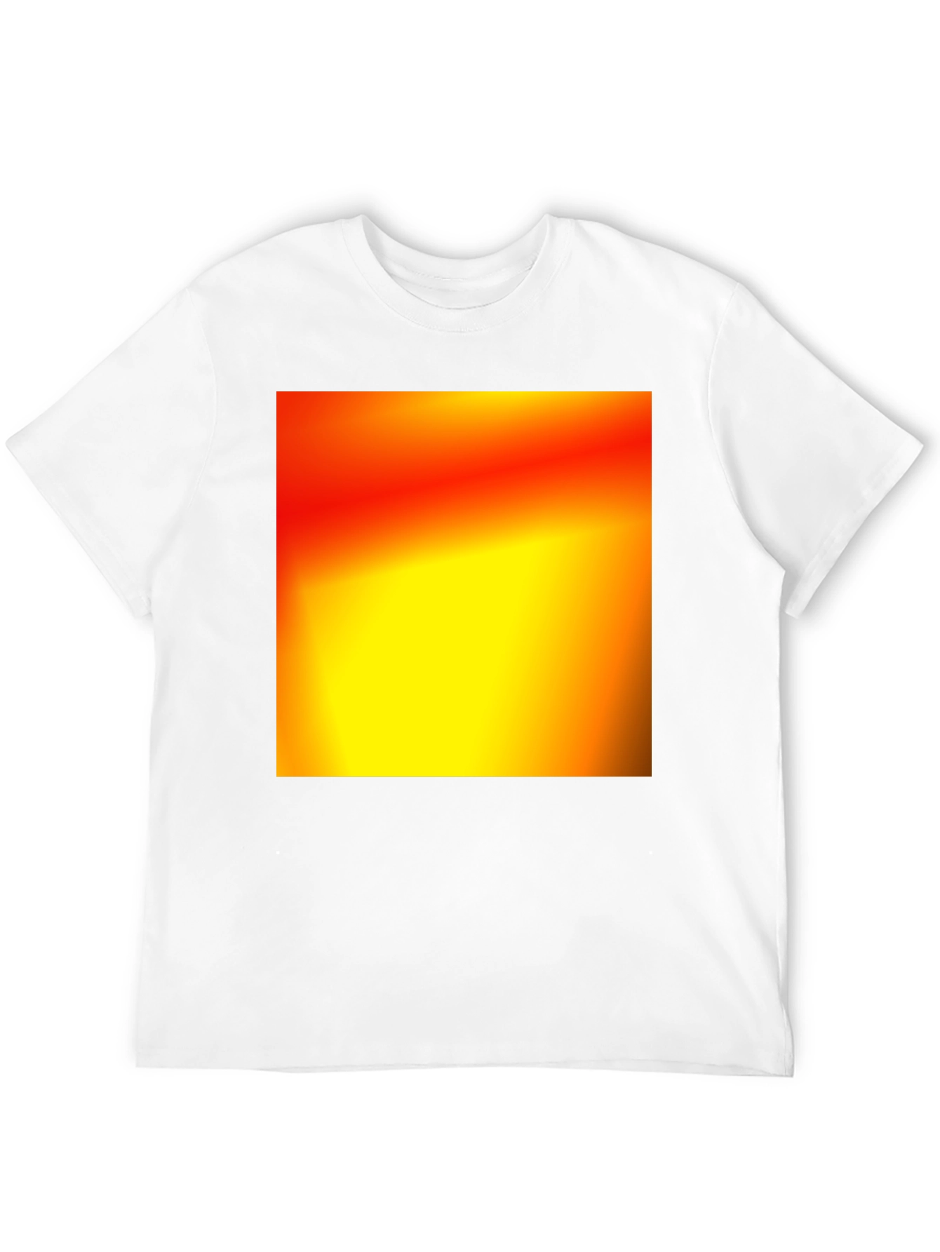 Black Bold Black T-Shirt with Abstract Gradient Design view 12