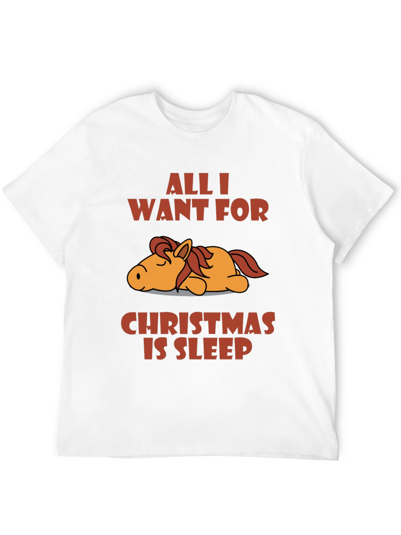 Black Sleepy Horse Christmas T-Shirt view 12