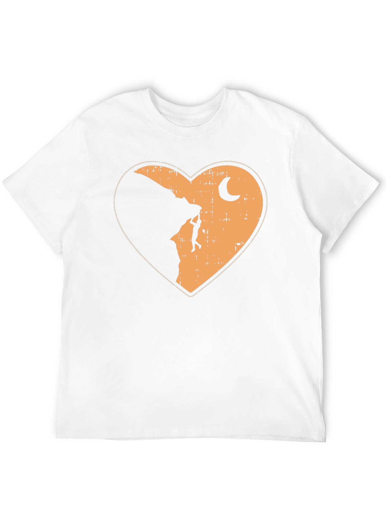 Black Climbing Heart Graphic T-Shirt - Adventure Tee view 12