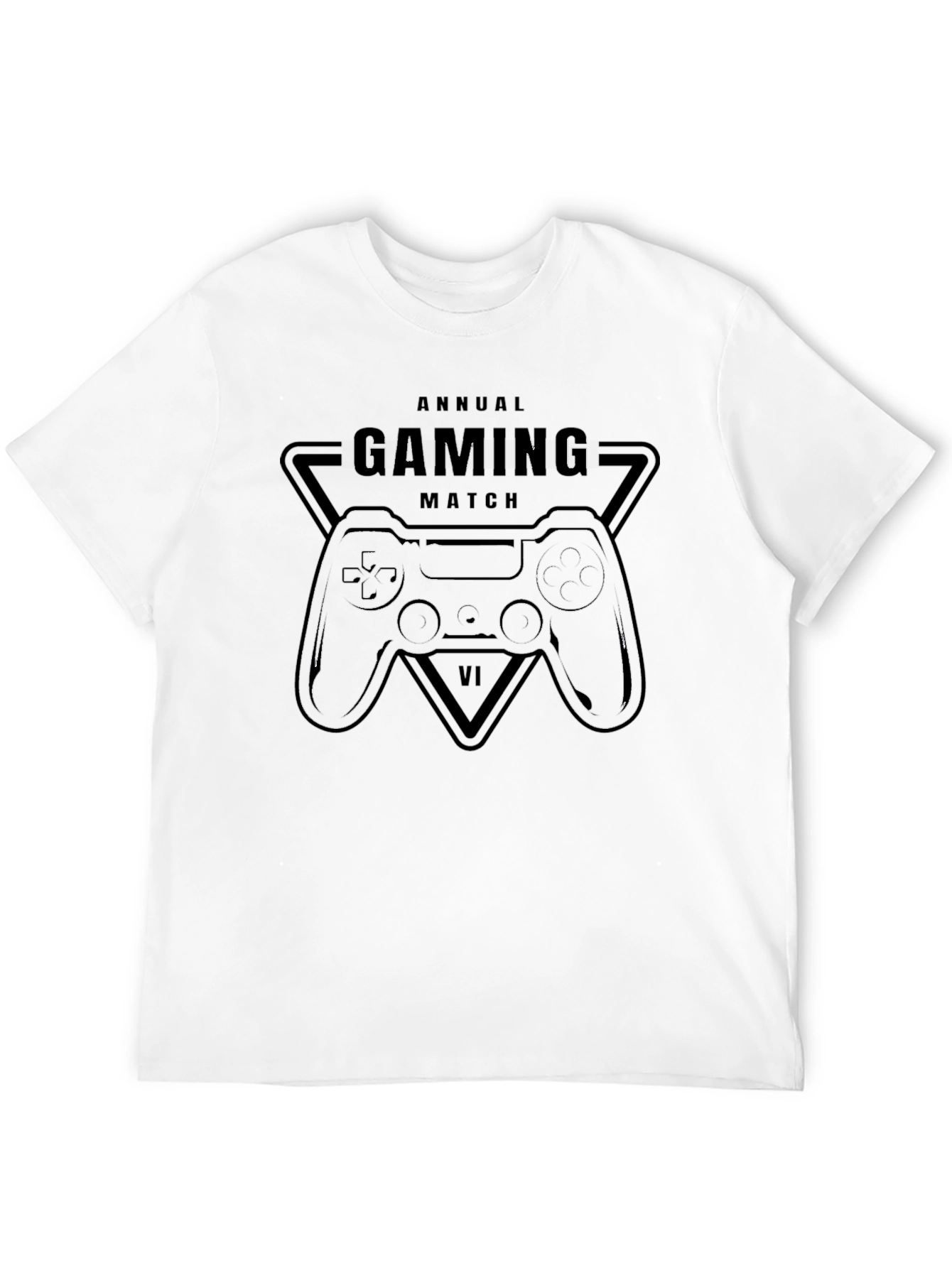 Black Annual Gaming Match VI Black T-Shirt view 12