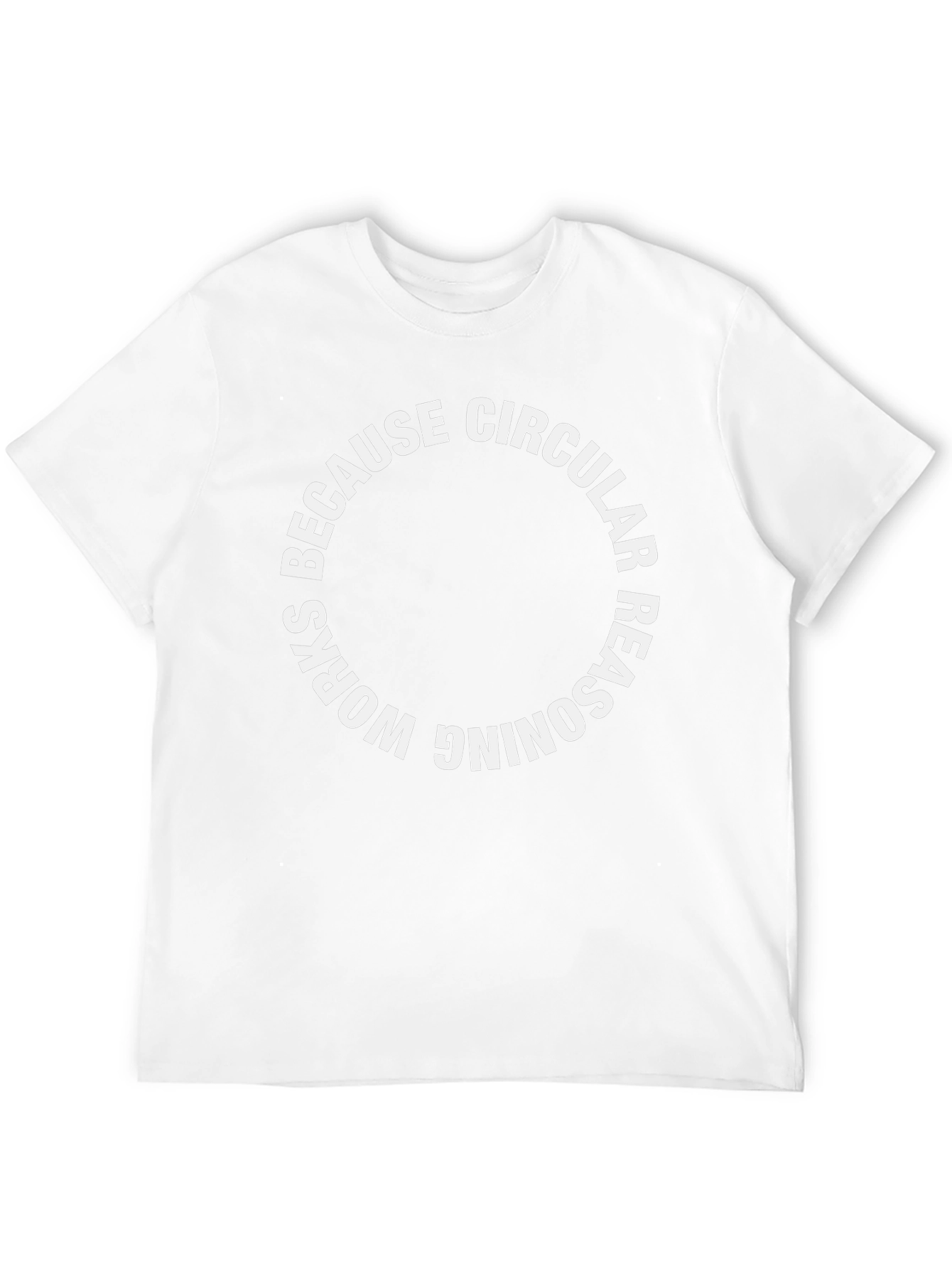 Black Circular Reasoning Graphic Tee - Black view 12