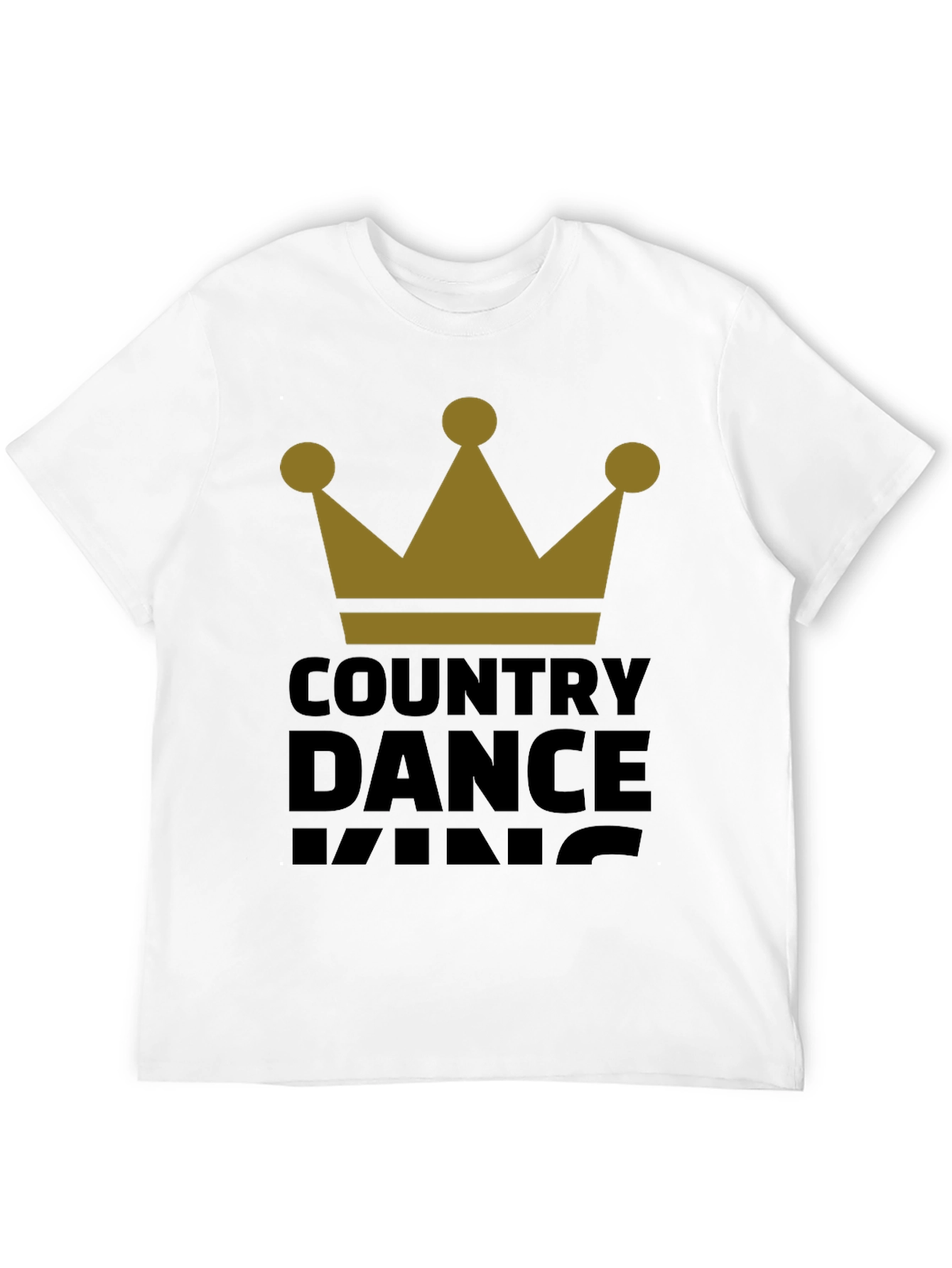 Black Country Dance King T-Shirt - Black view 12