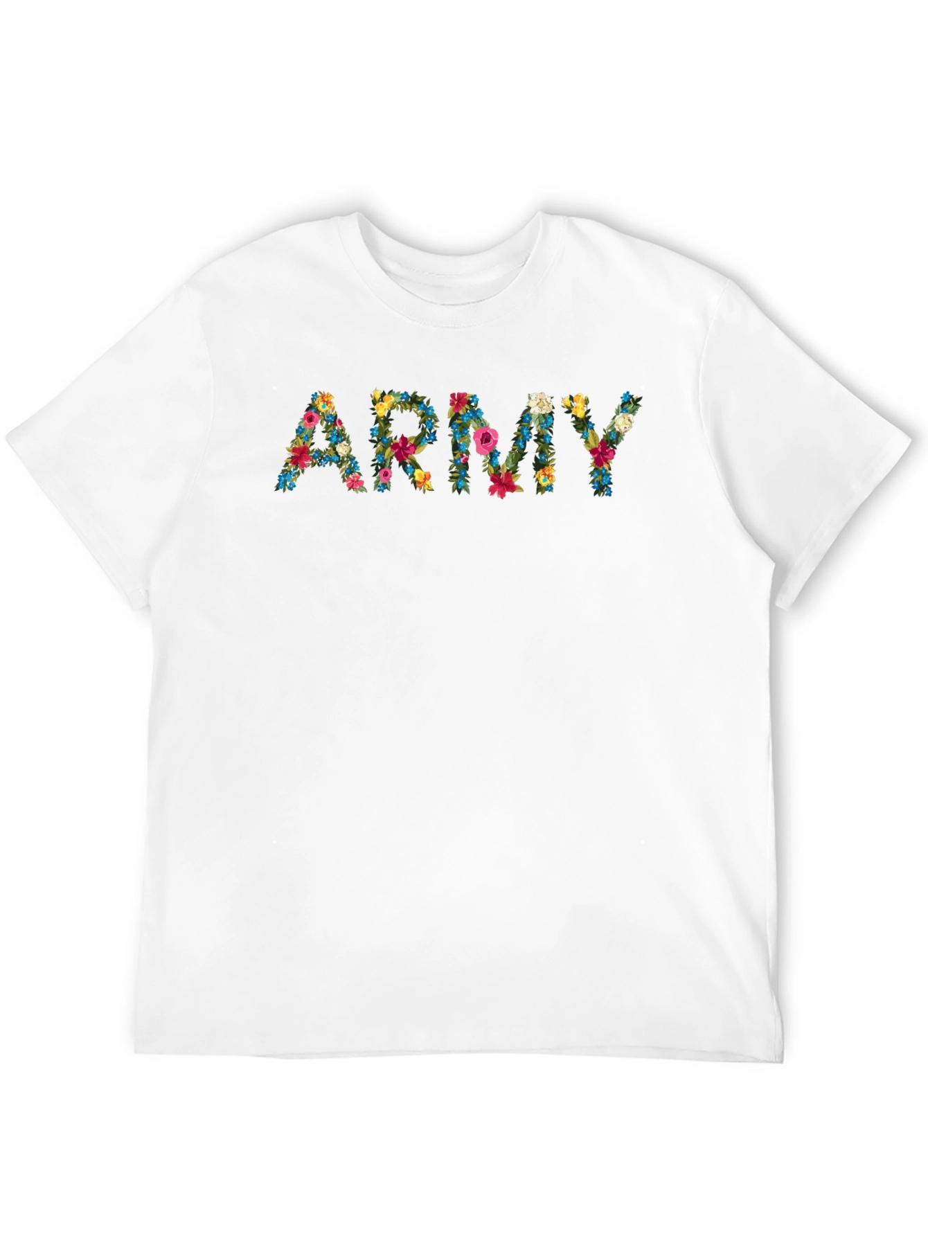 Black Floral Army Graphic T-Shirt view 12