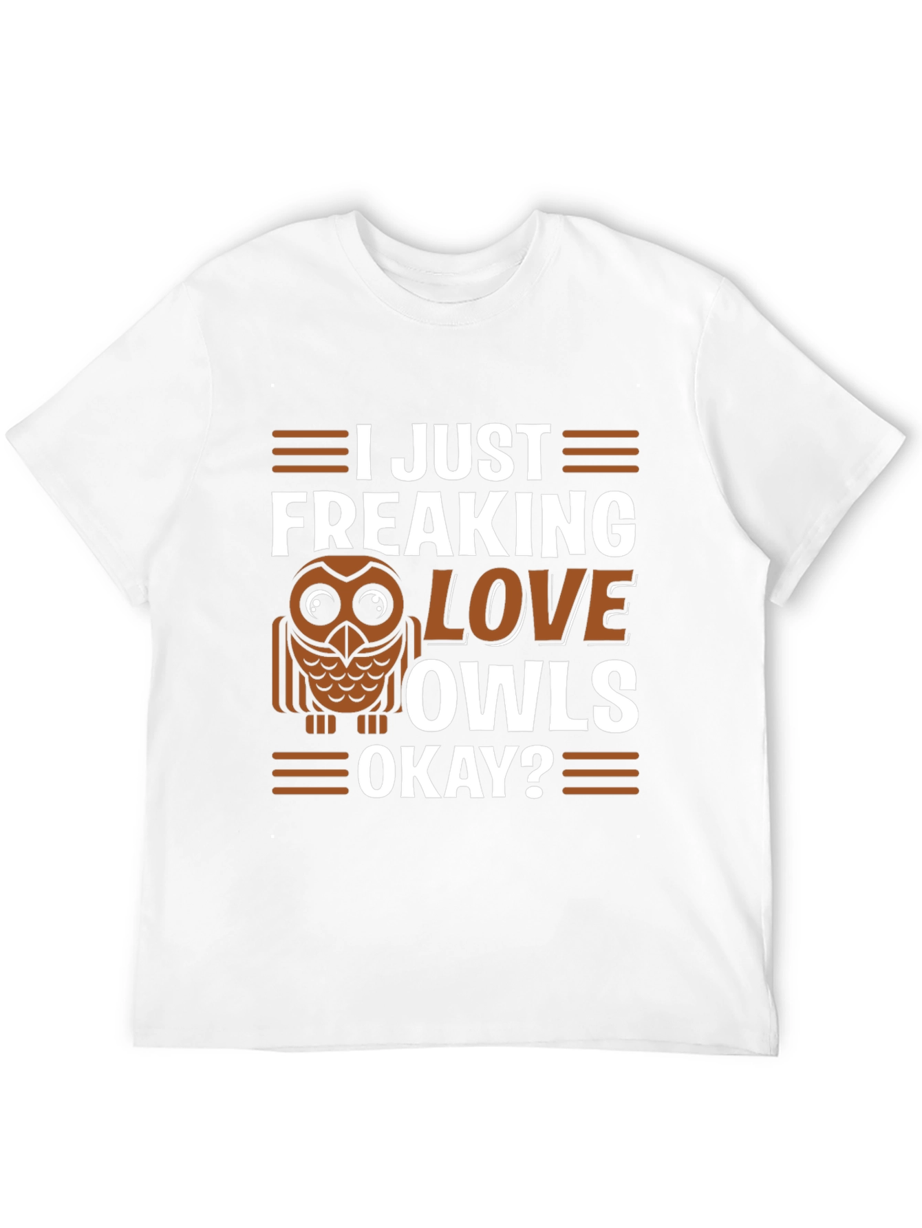 Black I Just Freaking Love Owls T-Shirt view 12