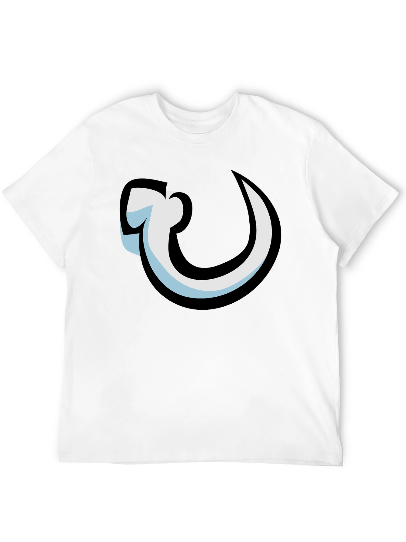 Black Black T-Shirt with Hook Graphic view 12