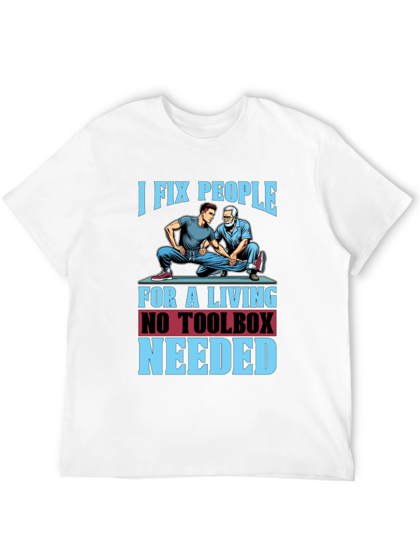 Black I Fix People Funny Chiropractic T-Shirt view 12