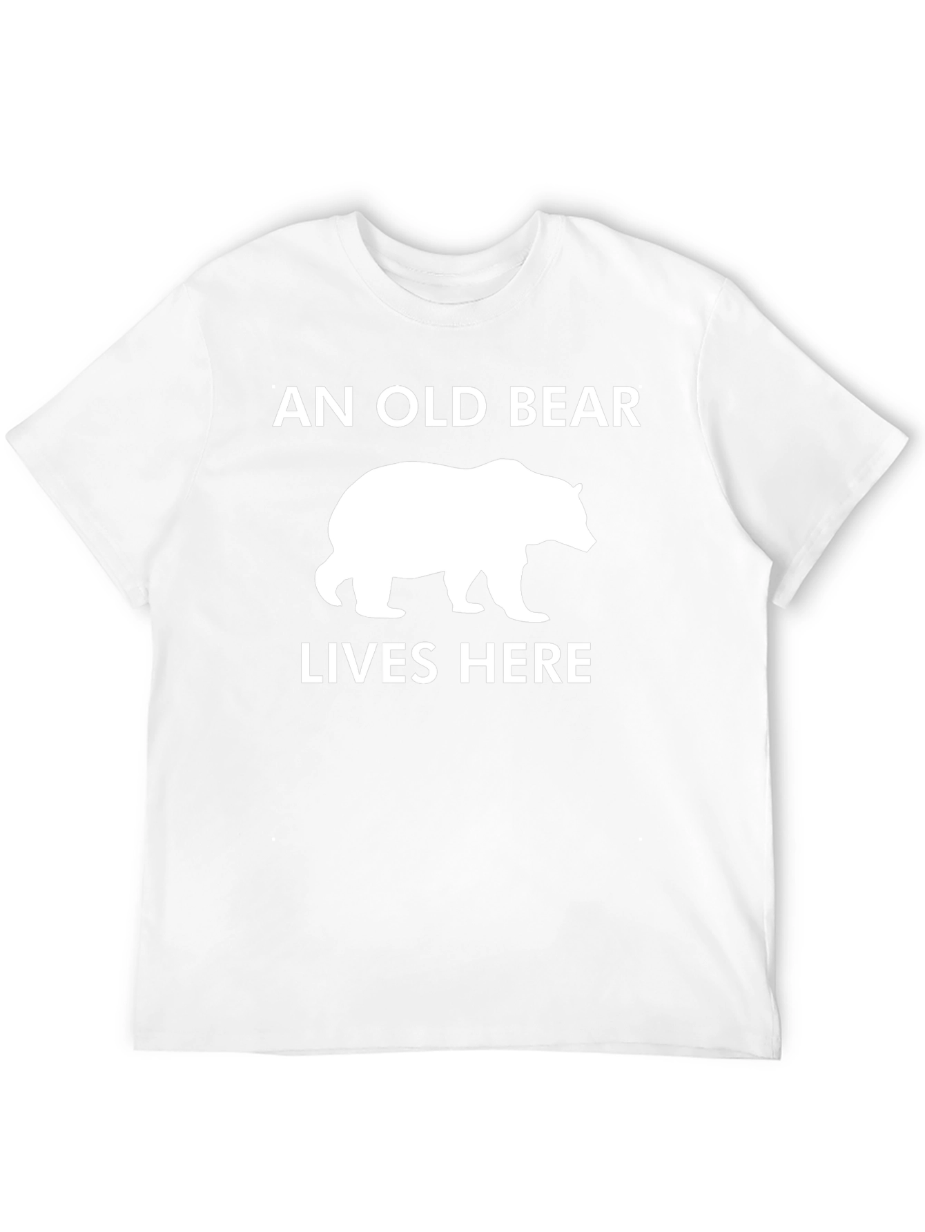 Black An Old Bear Lives Here T-Shirt - Black, Graphic Tee view 12