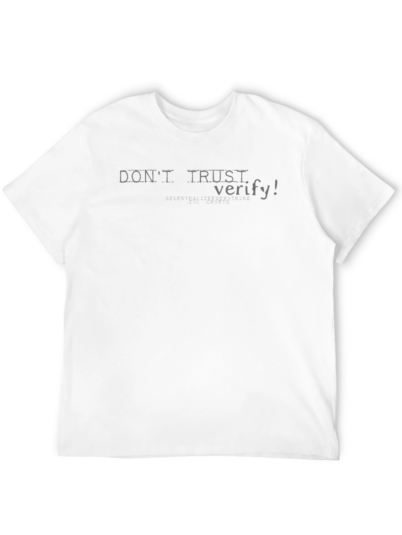 Black Don't Trust, Verify T-Shirt - Crypto Inspired Black Tee view 12
