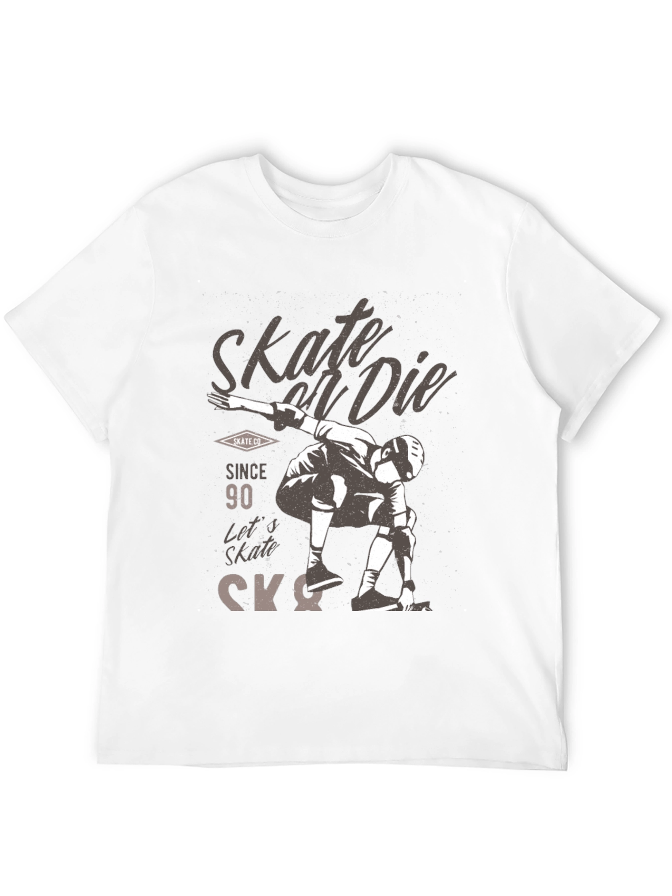 Black Skate or Die Graphic Tee - Skateboarding T-Shirt view 12