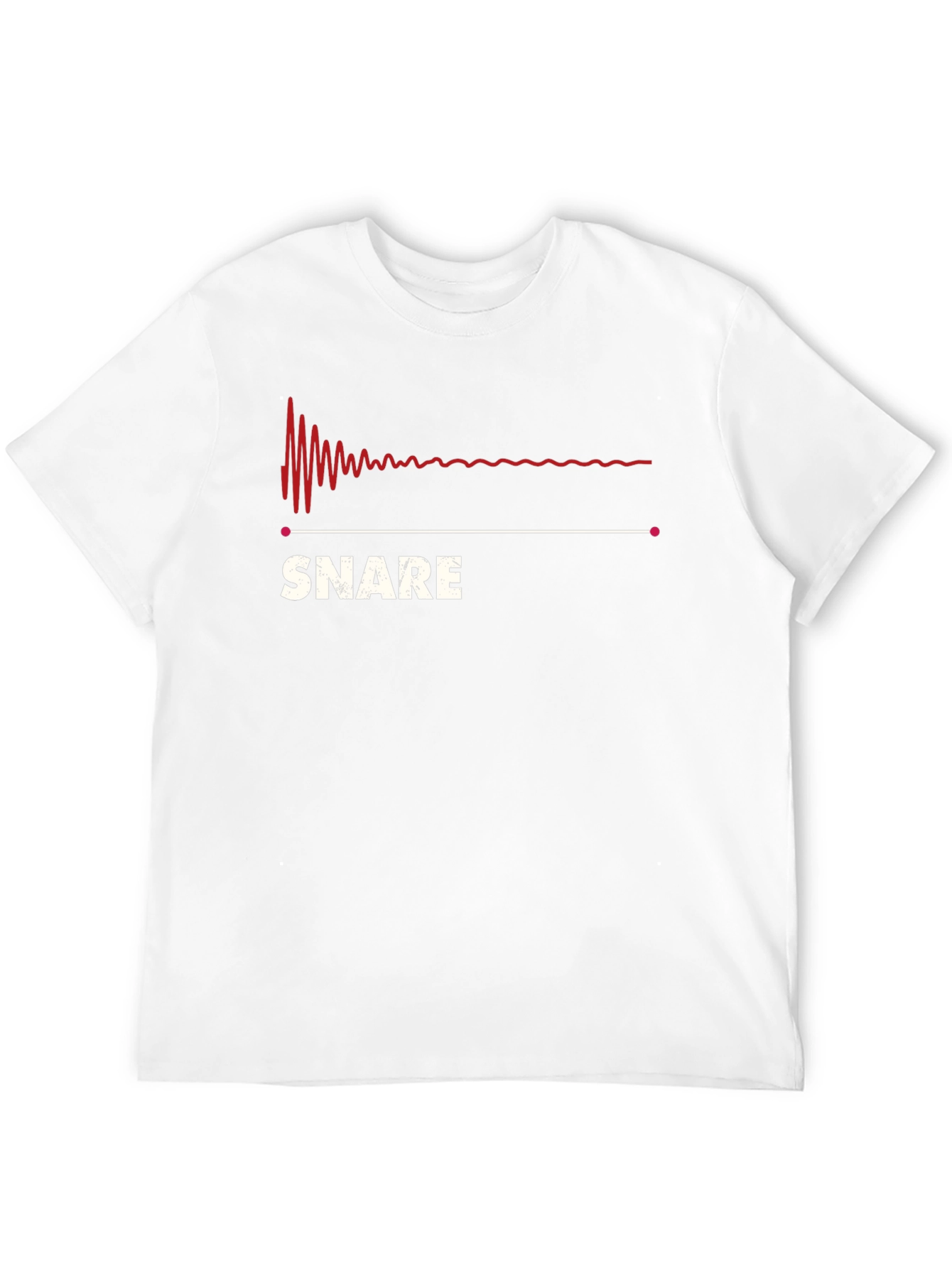 Black Snare Drum Sound Wave T-Shirt - Musician Tee view 12