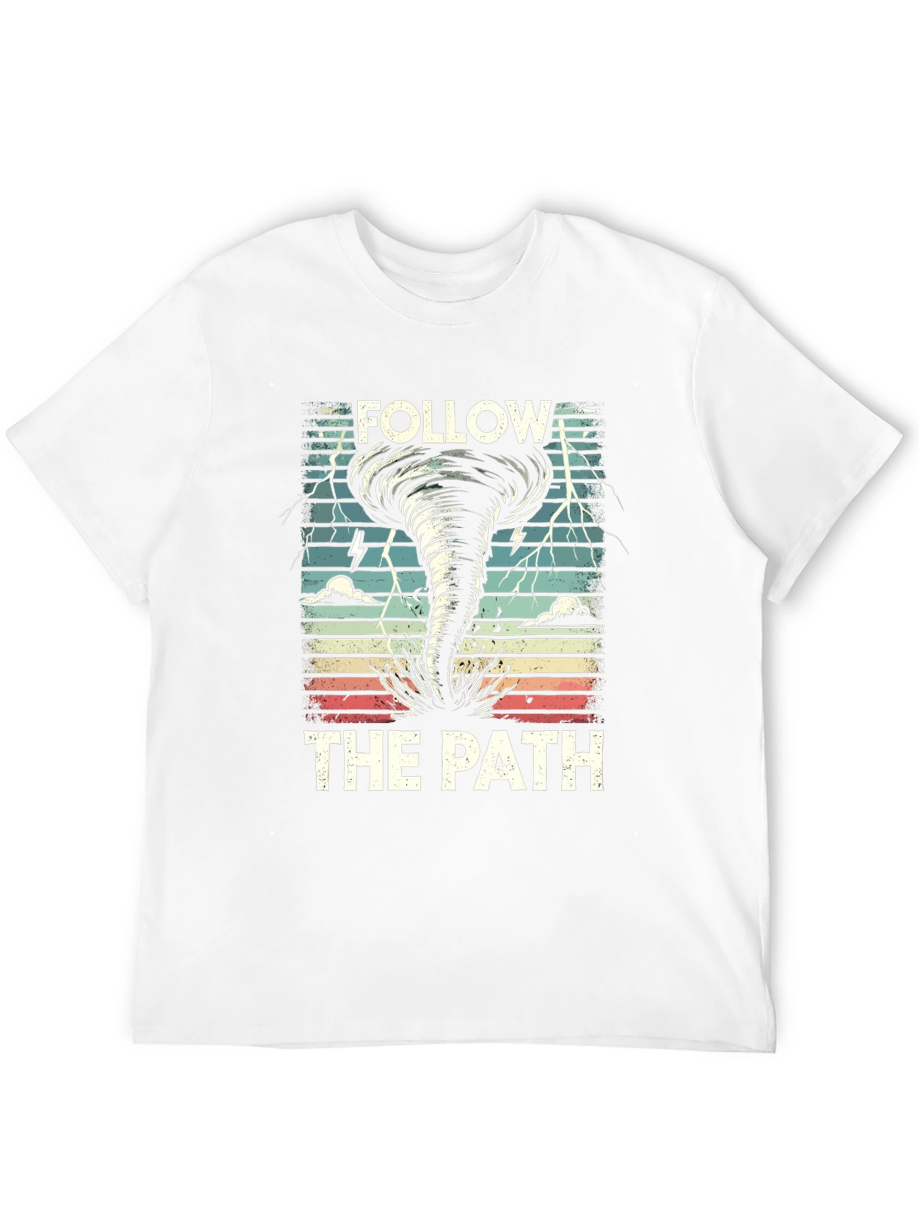 Black Follow the Path Tornado Graphic T-Shirt view 12