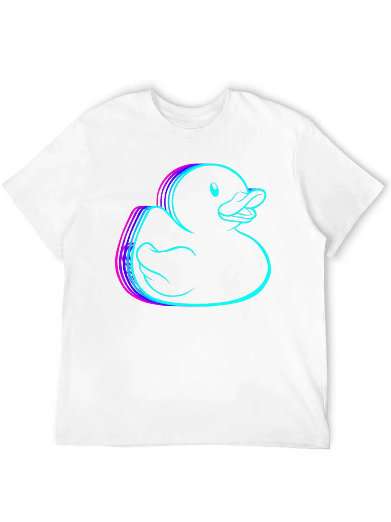 Black Neon Rubber Duck Graphic Tee - Black view 12
