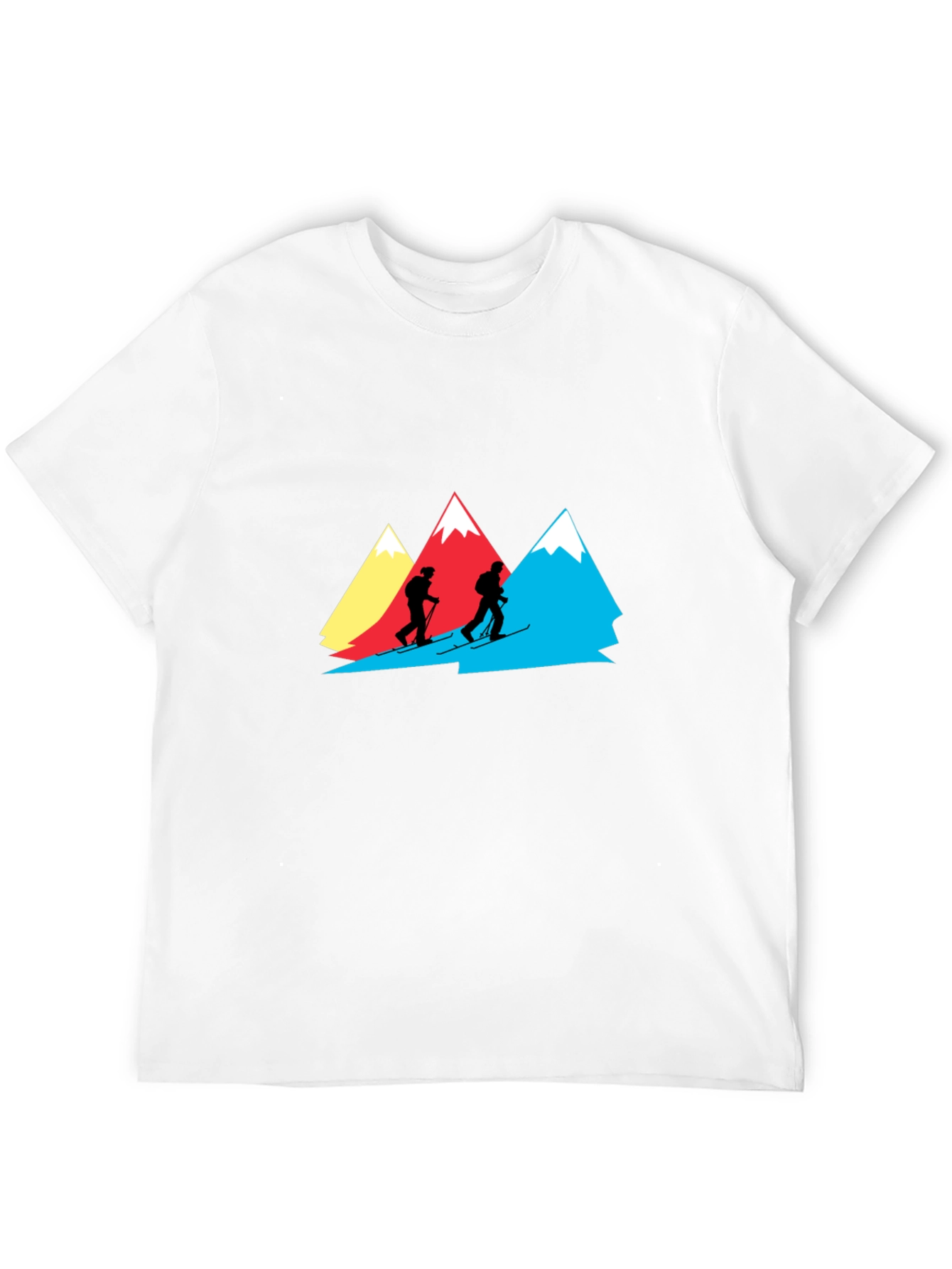 Black Mountain Skiers Graphic Tee - Black Cotton Shirt view 12