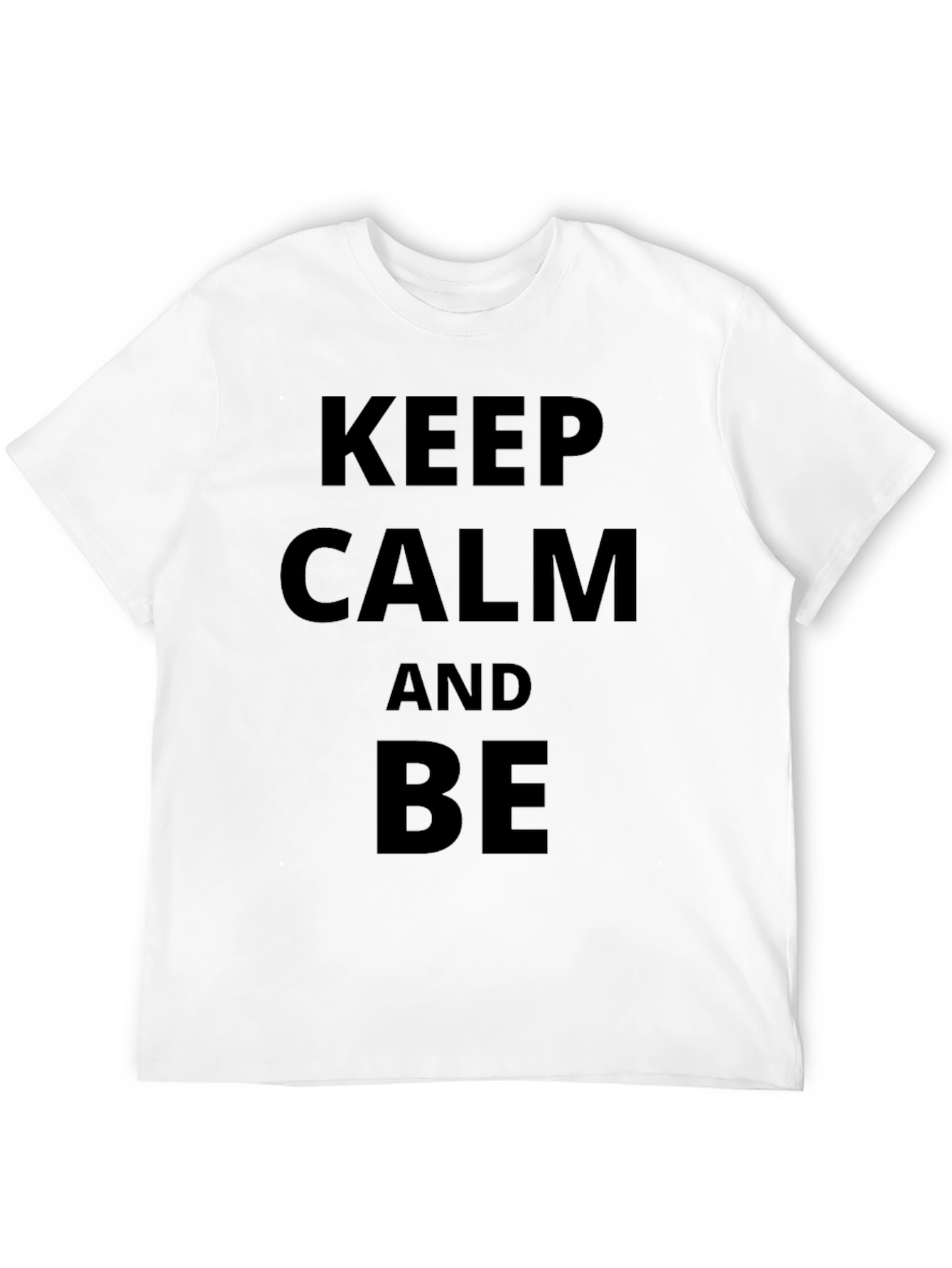 Black Keep Calm and Be Funny Black T-Shirt view 12