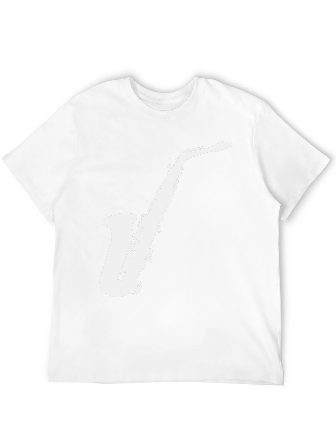 Black Saxophone Graphic Tee - Black Music Lover T-Shirt view 12