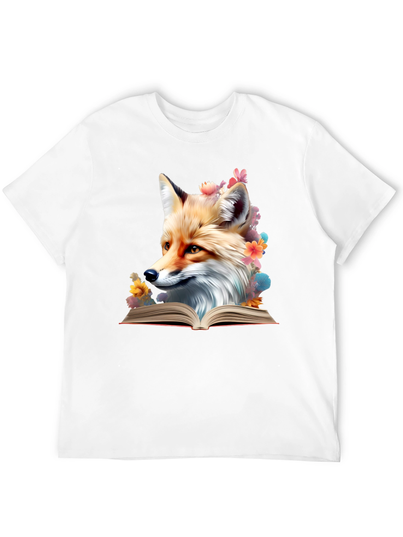 Black Fox Reading Book T-Shirt - Unique Animal Lover Tee view 12