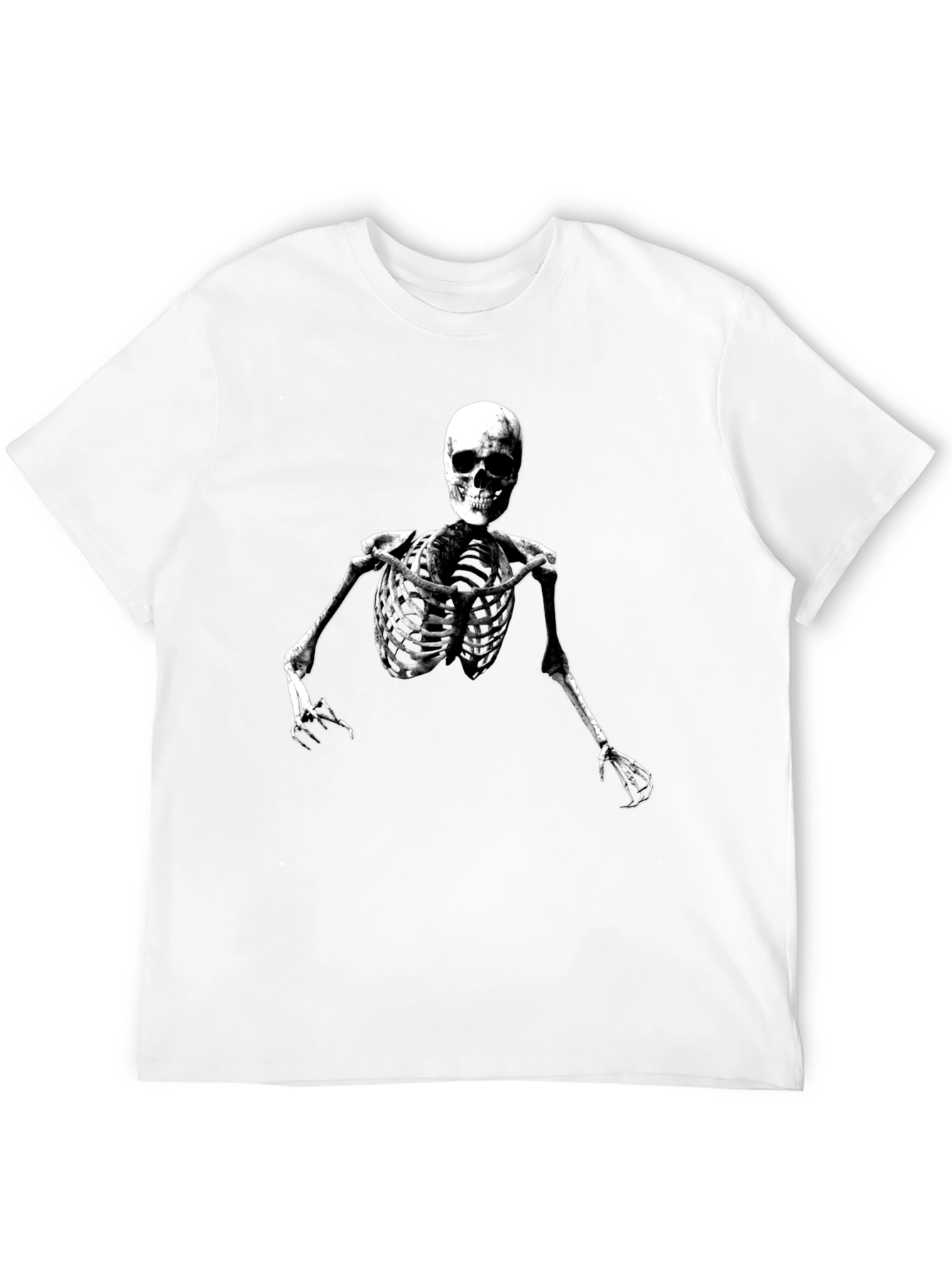 Black Skeleton Graphic Tee - Men's Black T-Shirt view 12