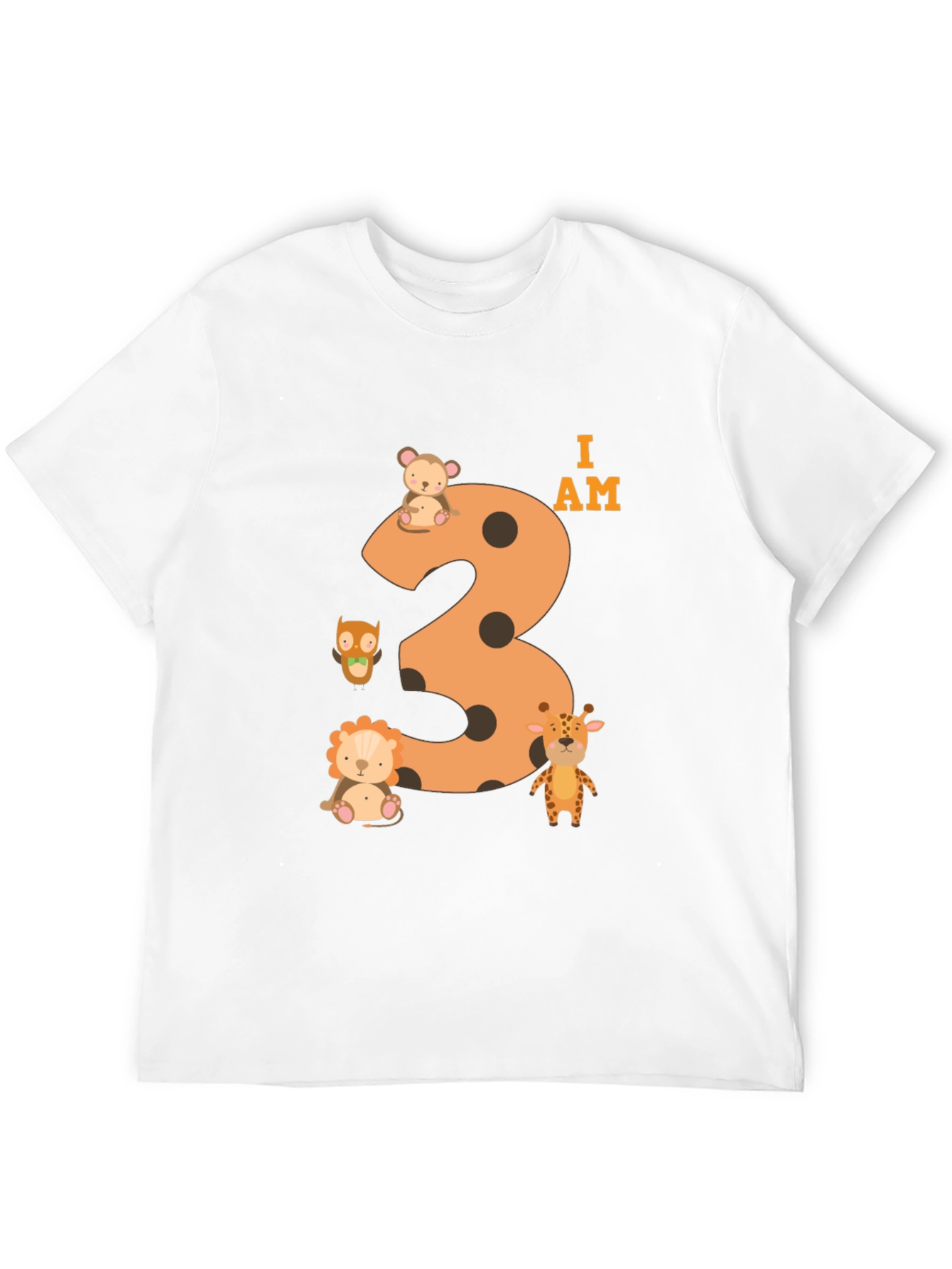 Black I am 3rd Birthday T-Shirt for Kids view 12