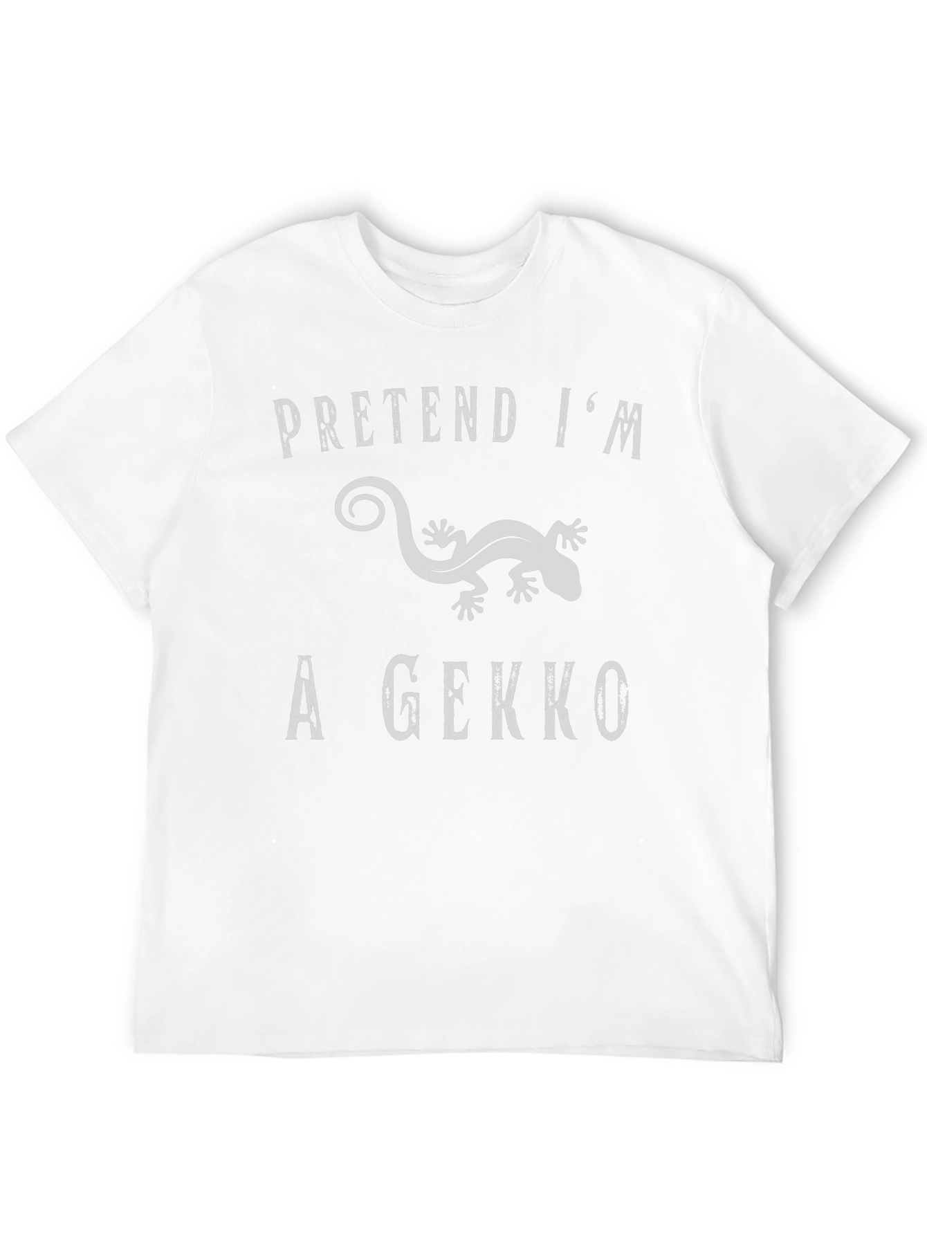 Black Pretend I'm a Gecko Graphic T-Shirt view 12