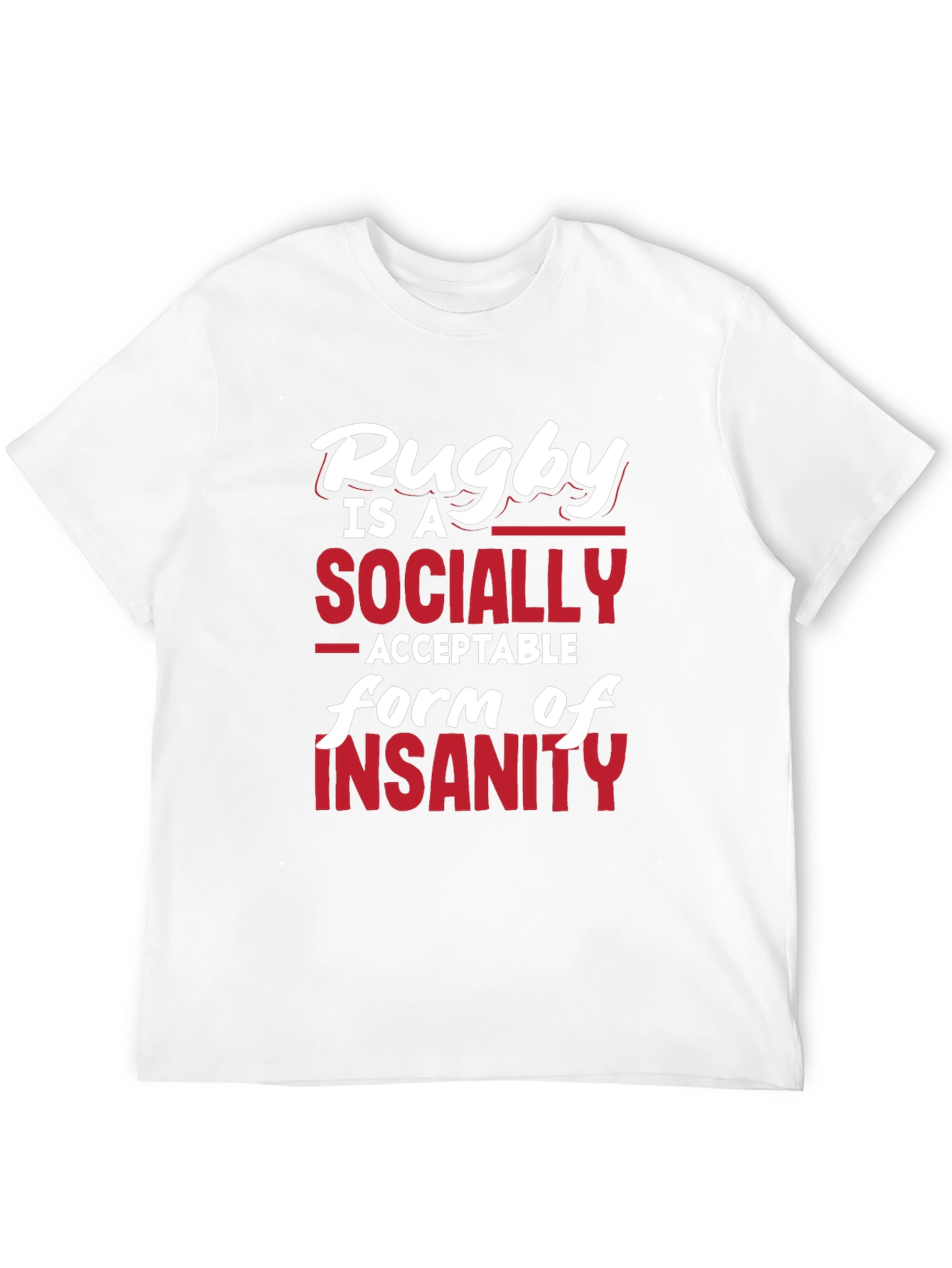 Black Rugby Insanity Graphic T-Shirt - Black view 12