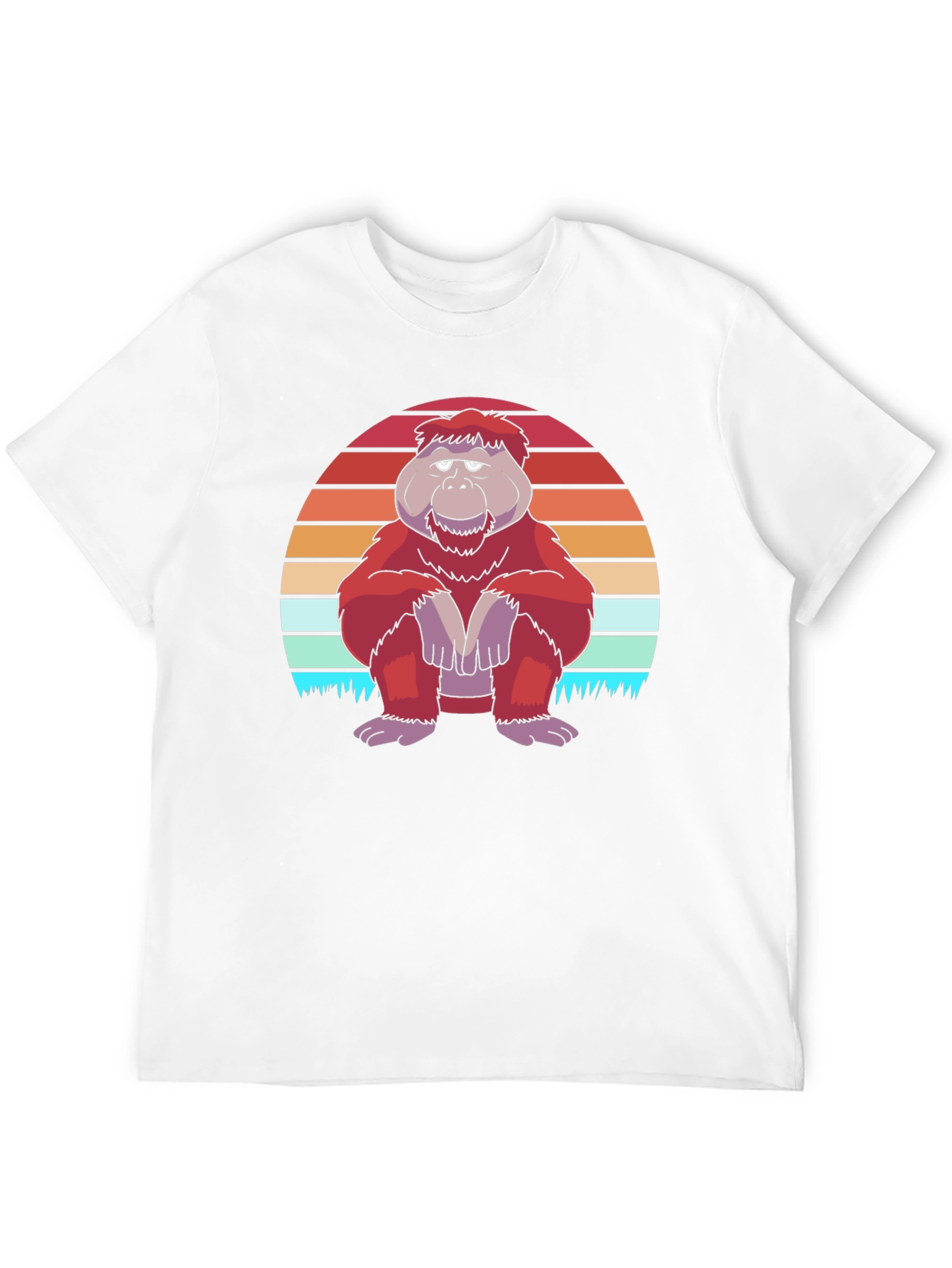 Black Retro Orangutan Graphic Tee - Comfort Fit view 12