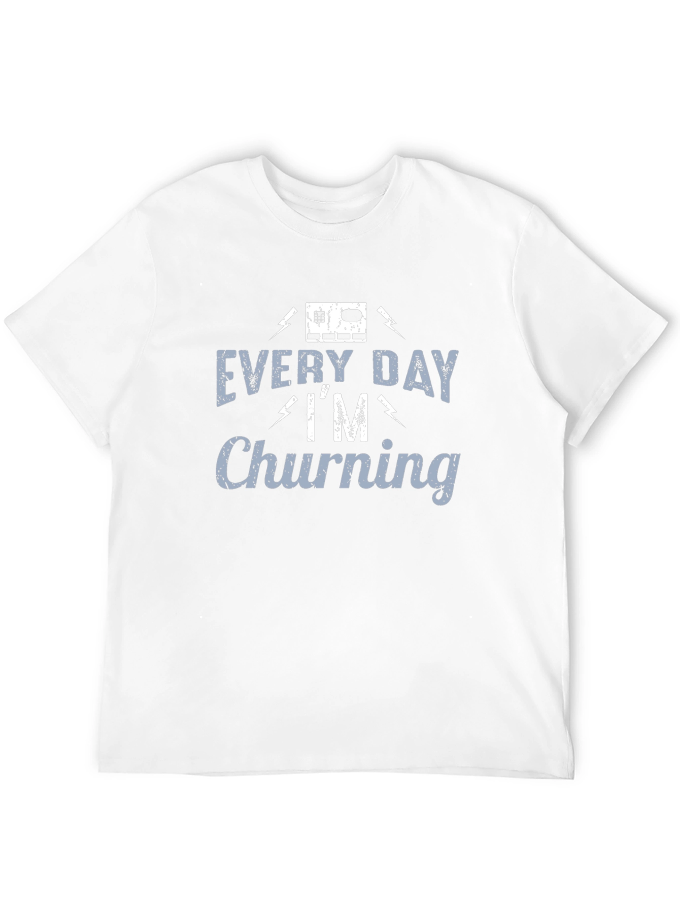 Black Every Day I'm Churning T-Shirt view 12