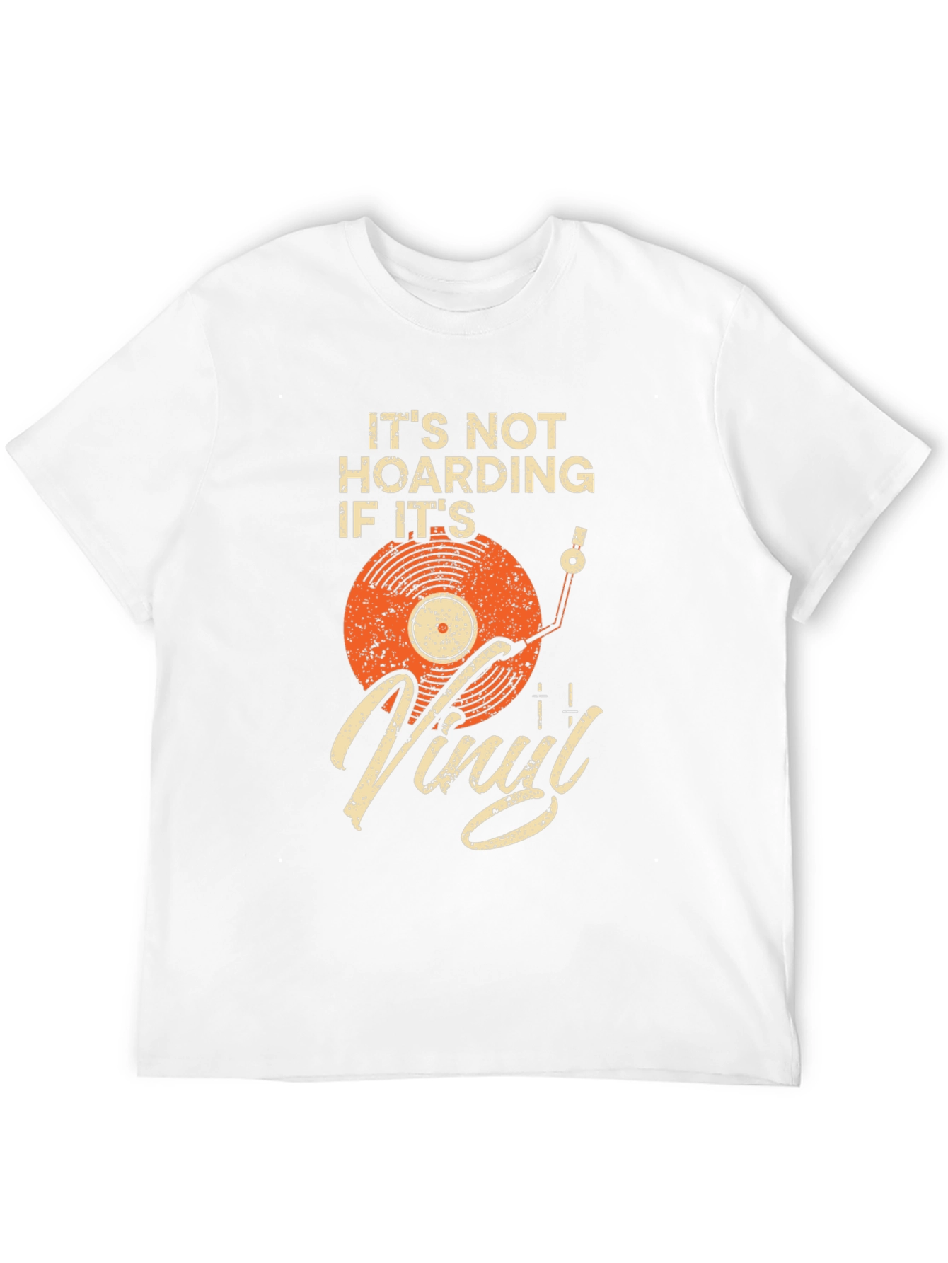 Black Vinyl Record Lover T-Shirt - It's Not Hoarding view 12