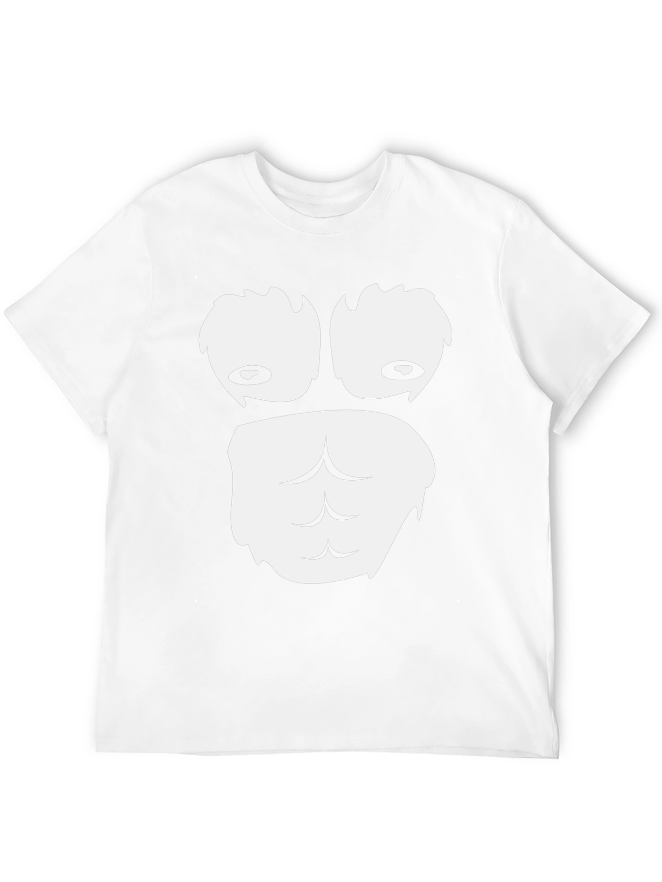 Black Funny Gorilla Face Graphic T-Shirt - Black Cotton Tee view 12