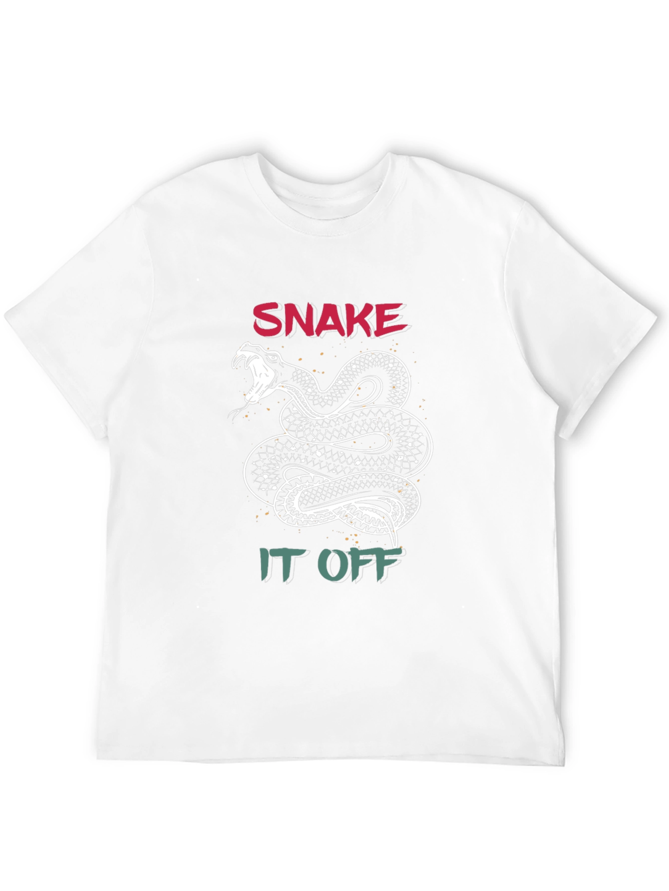 Black Snake It Off Graphic T-Shirt - Black Crew Neck view 12