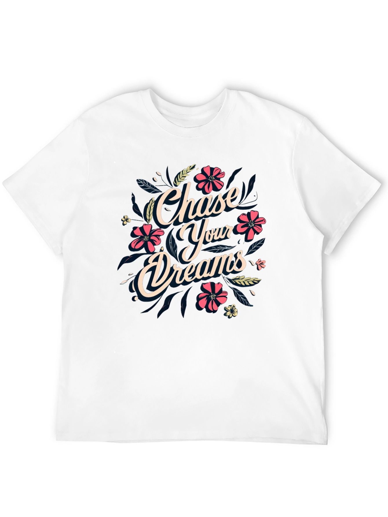 Black Chase Your Dreams Graphic Print T-Shirt view 12