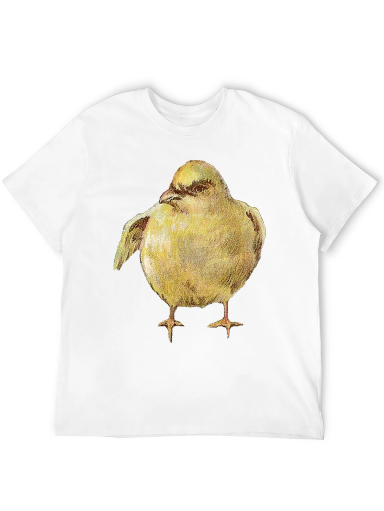 Black Yellow Bird Graphic Tee - Unisex Black T-Shirt view 12