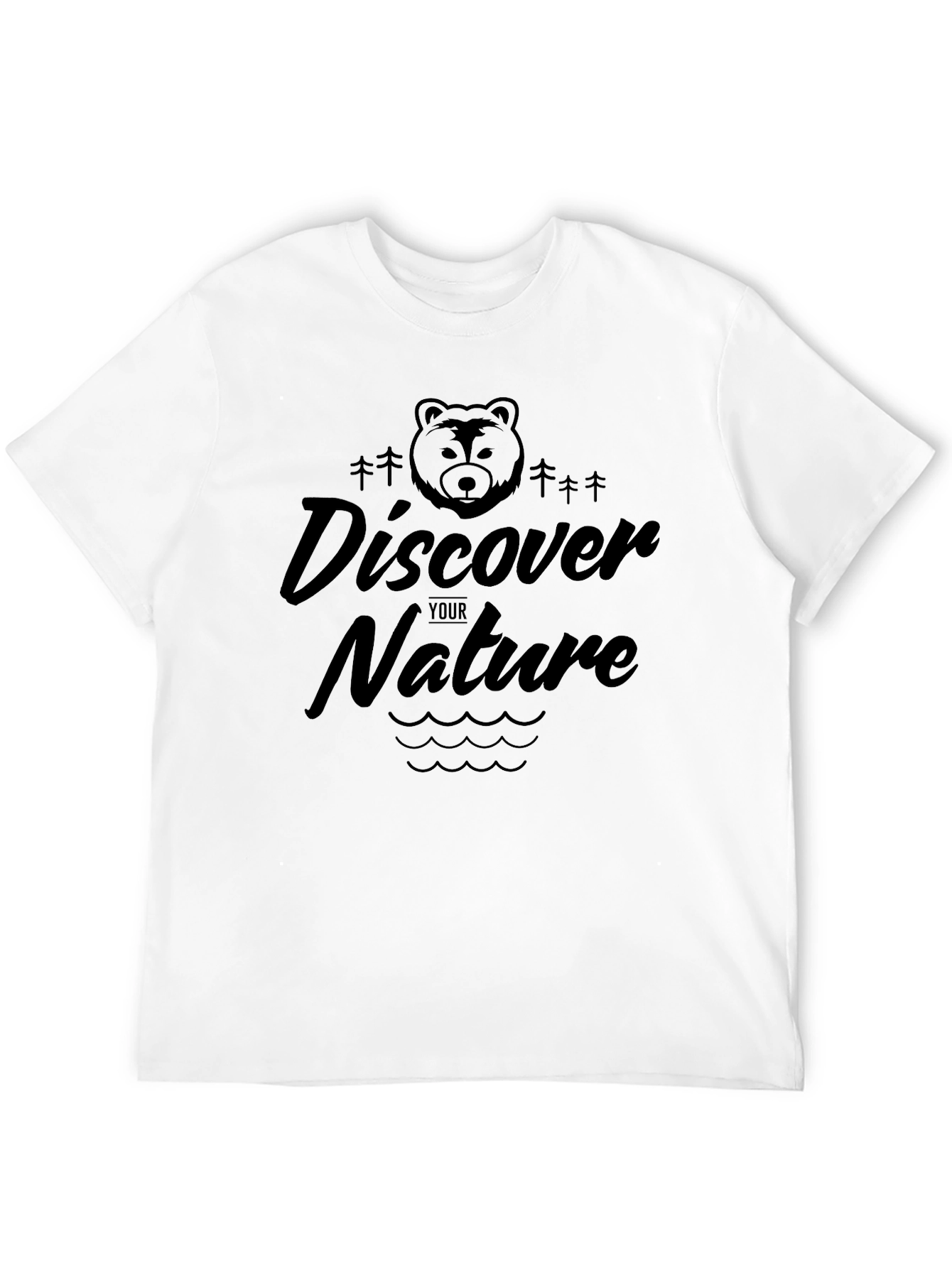 Black Discover Your Nature Graphic T-Shirt - Black view 12