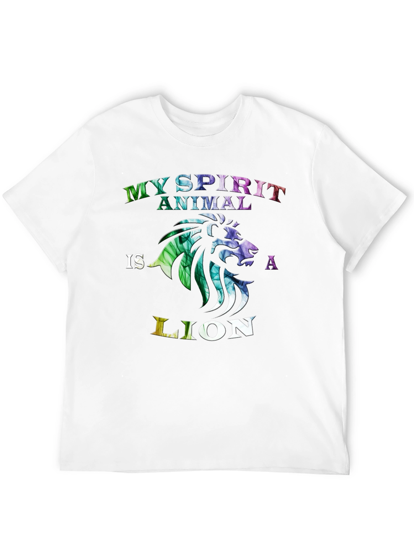Black My Spirit Animal is a Lion T-Shirt view 12